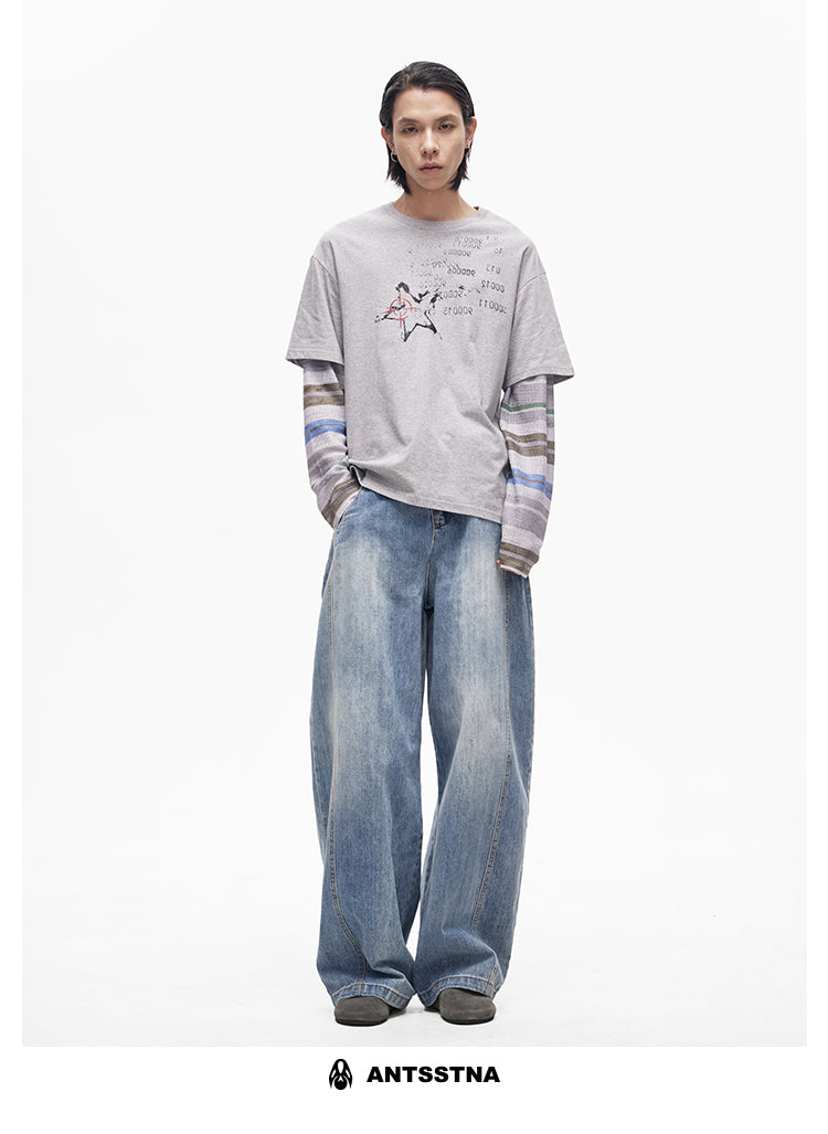QS417B wide denim