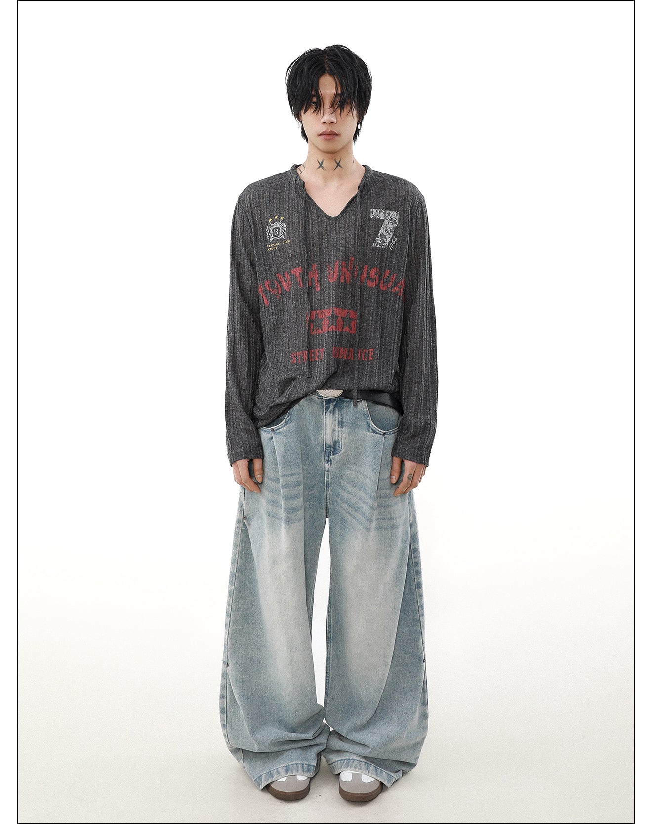 QS325B print L/S top