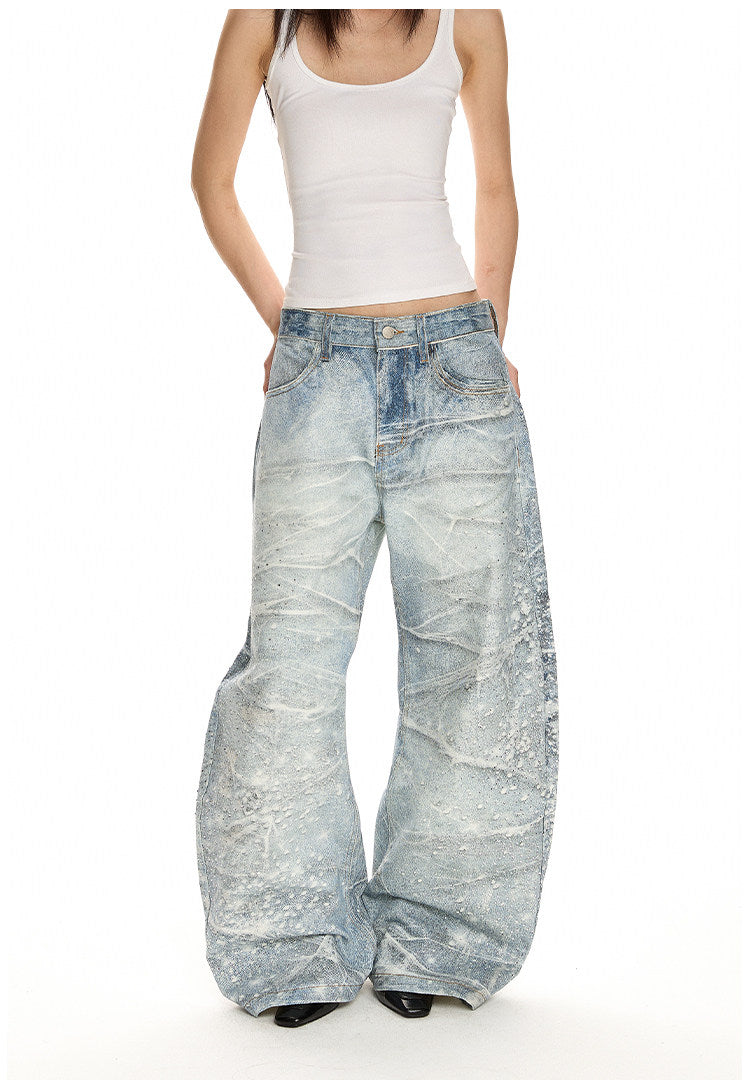 QS733B rhinestone denim