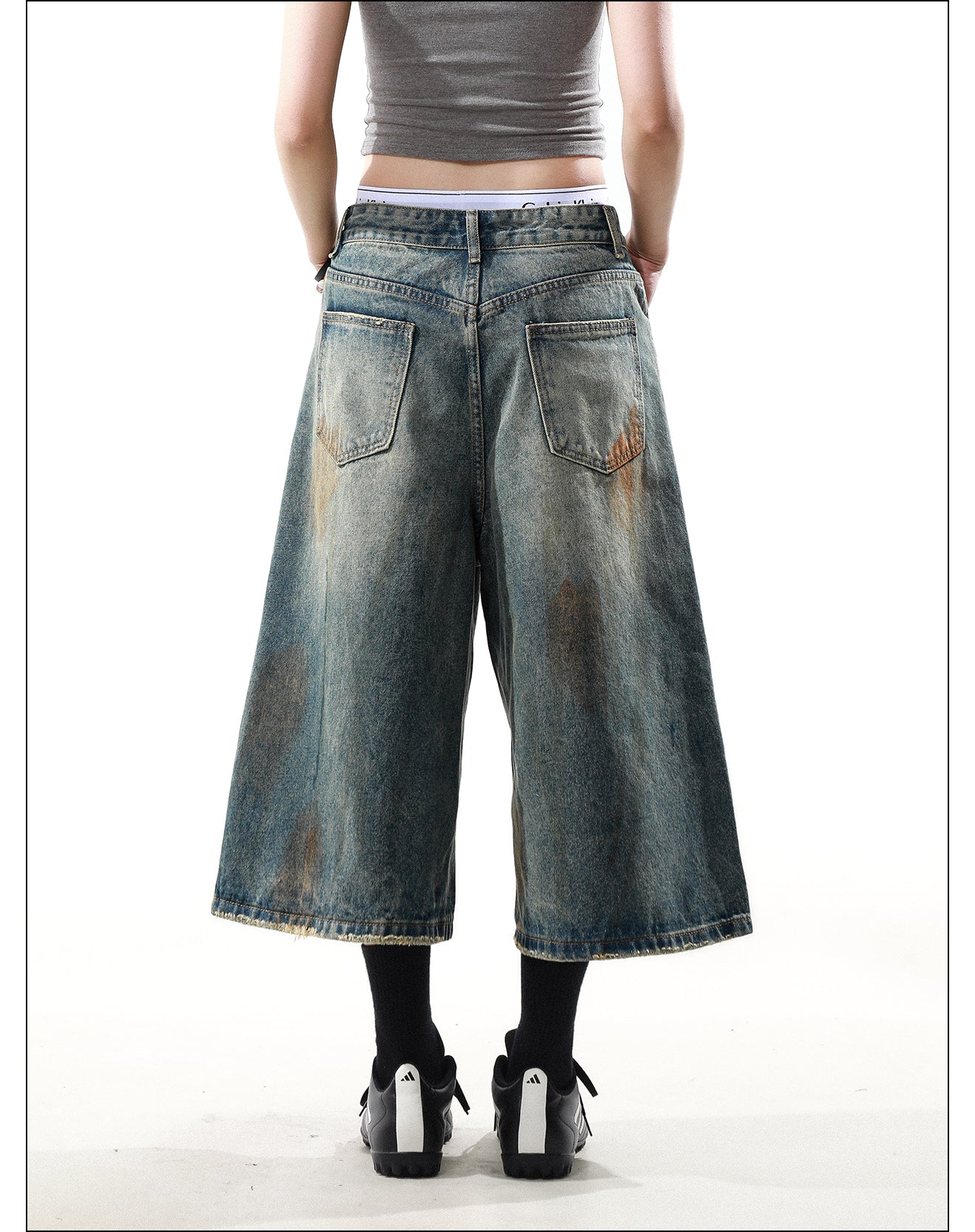 QS408B denim shorts