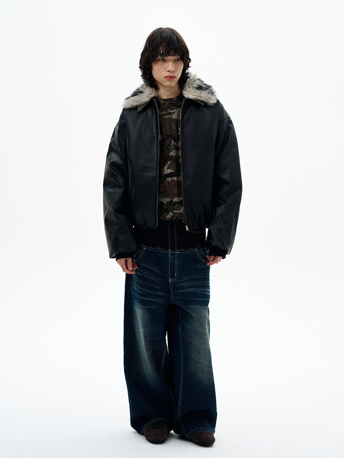 QS662B leather jacket