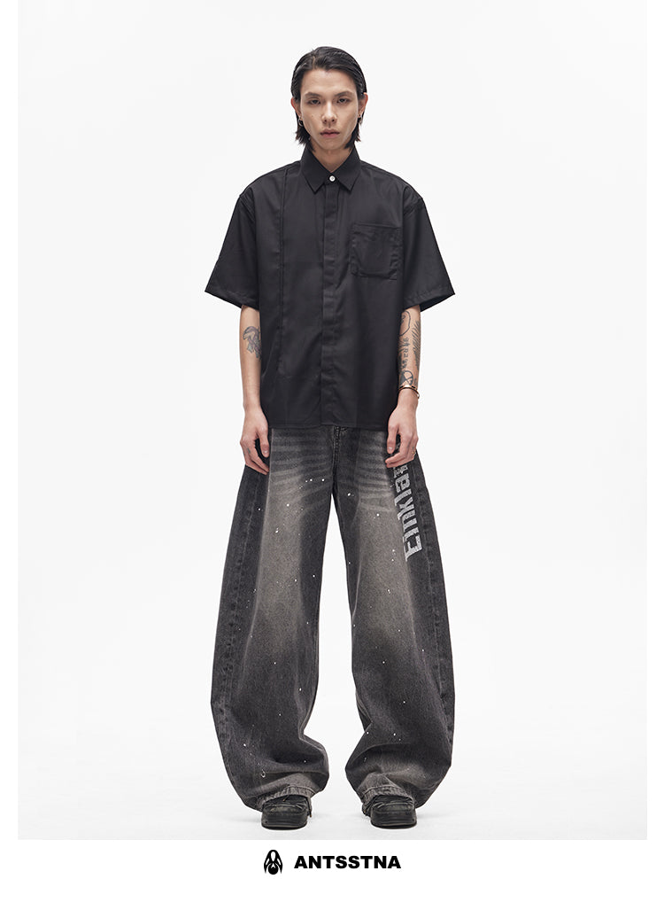 QS415B print denim