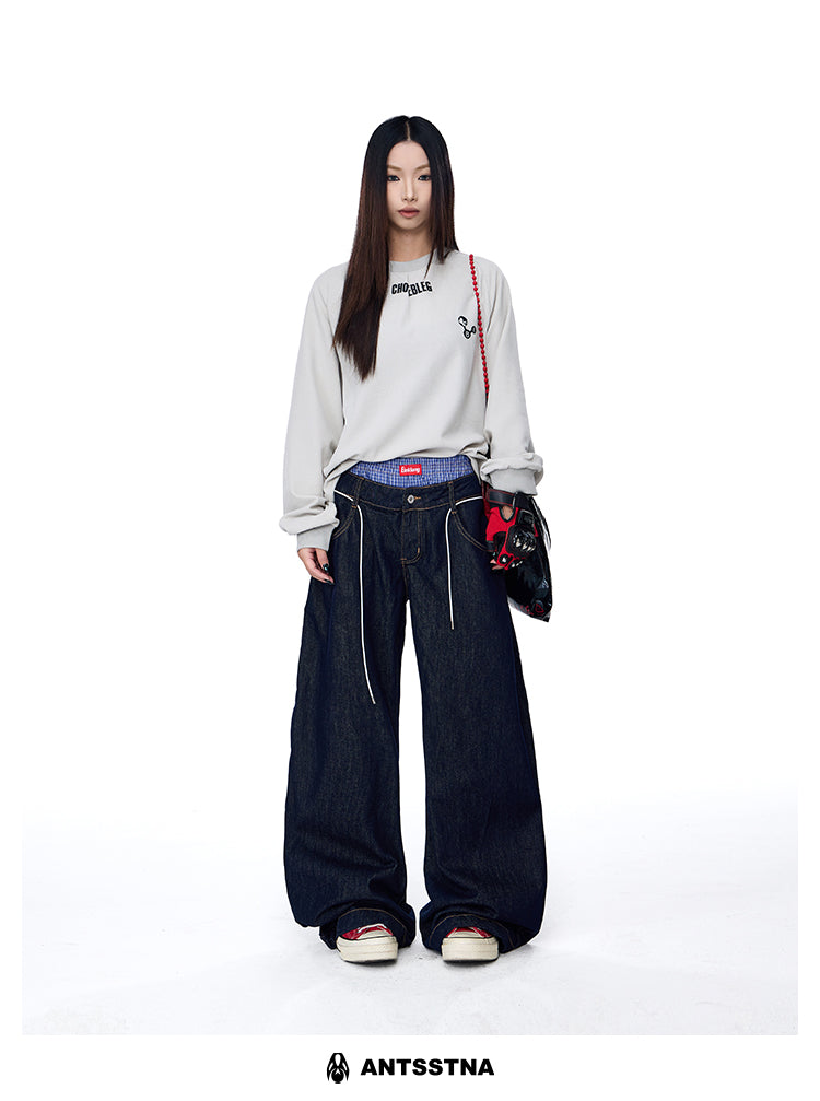 QS268B double waist denim