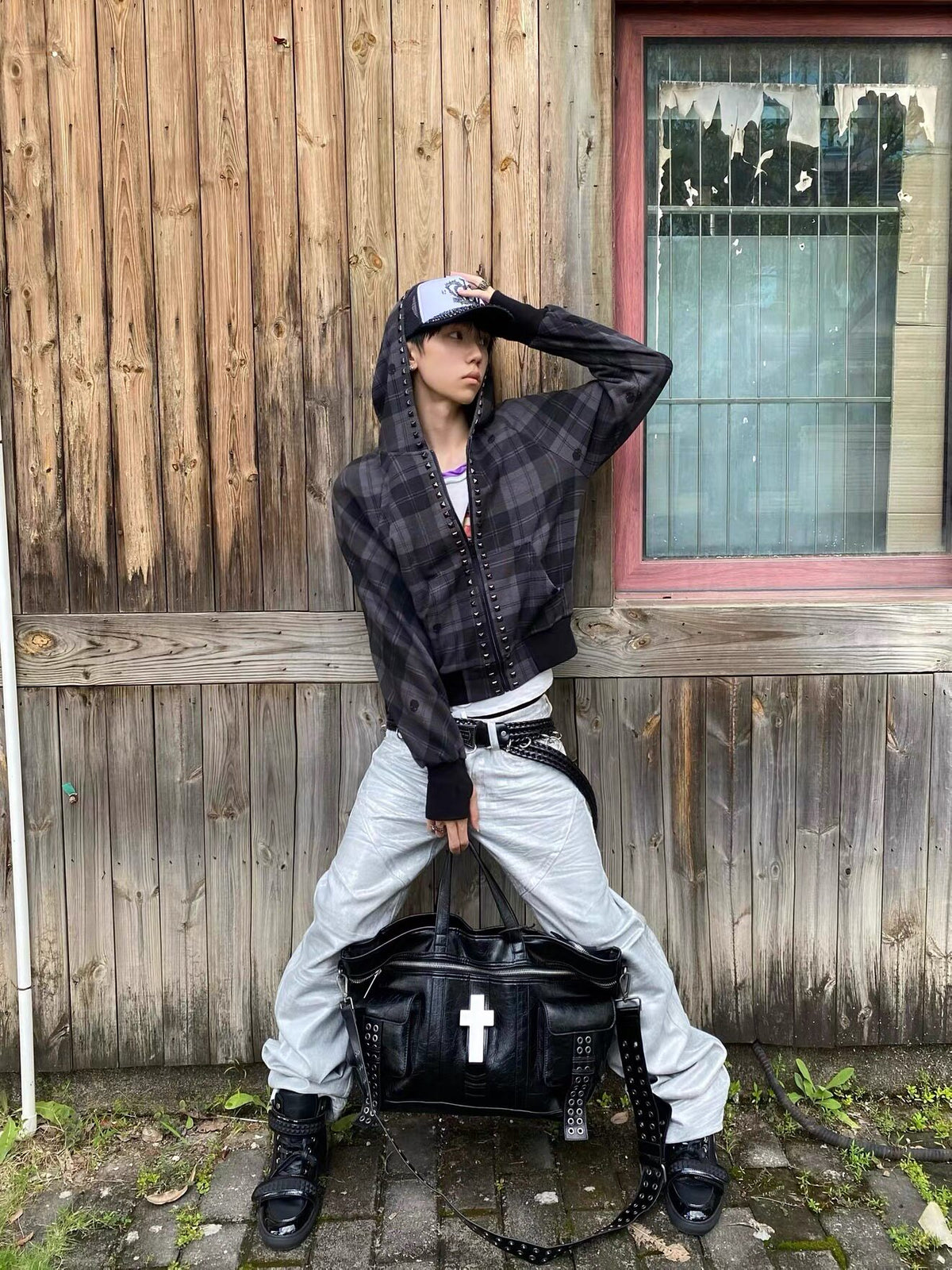 QS952B zip hoodie