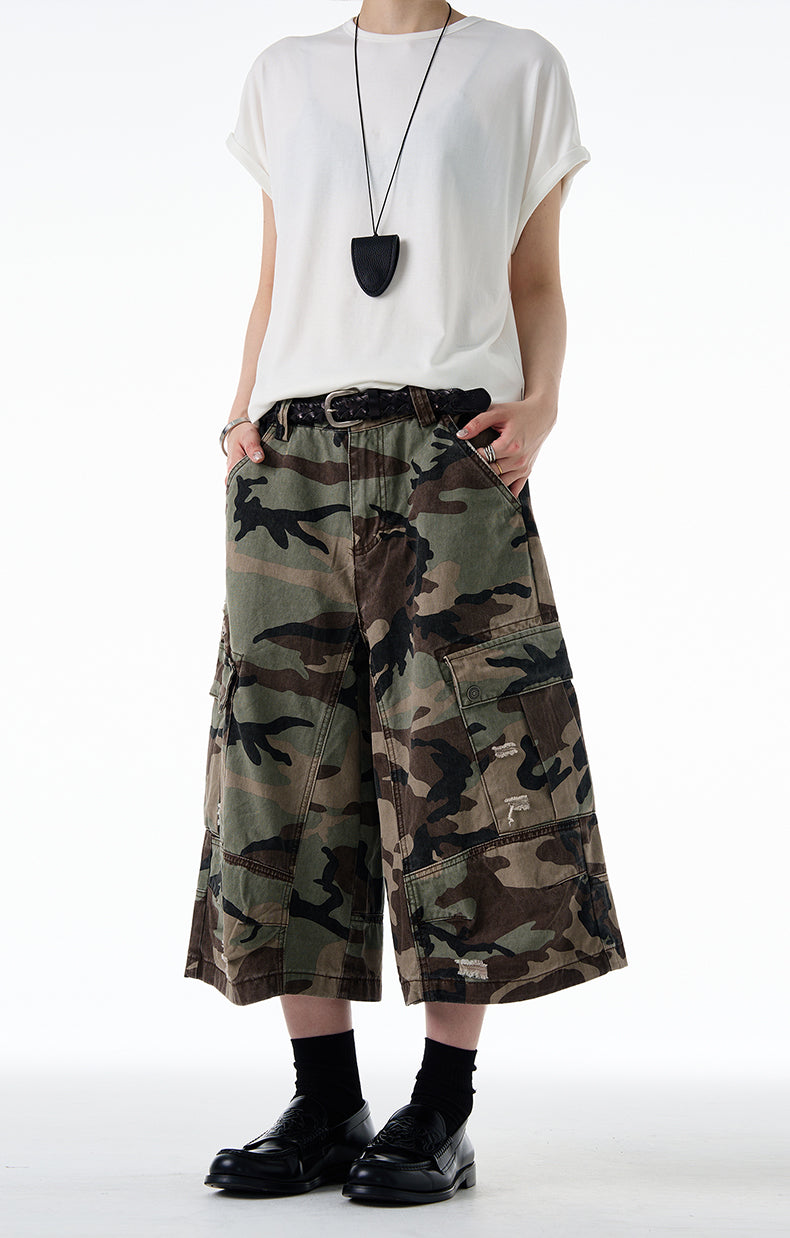 QS482B camouflage shorts