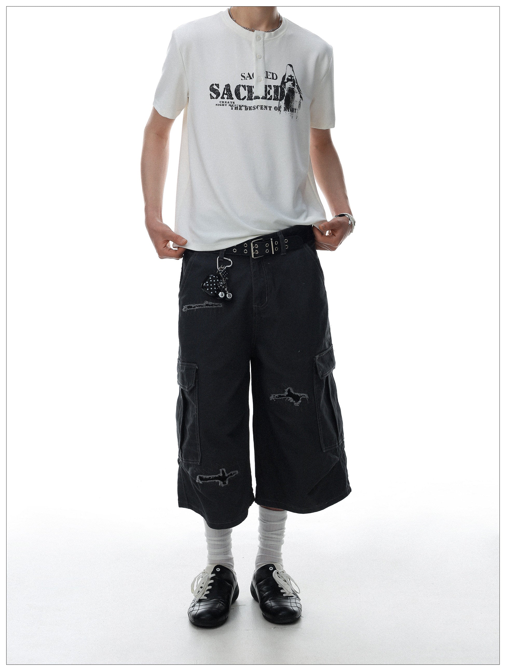 QS828B multi pocket pants