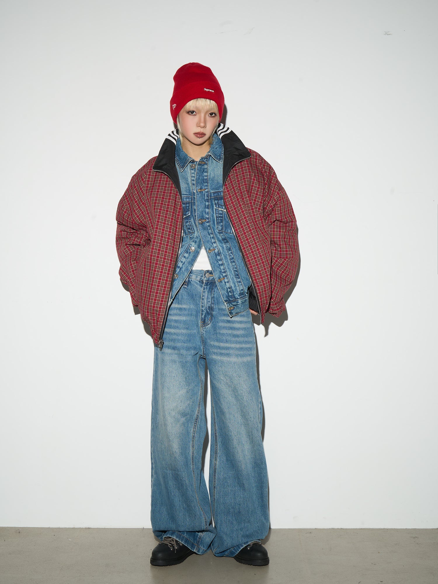 QS282B wash denim