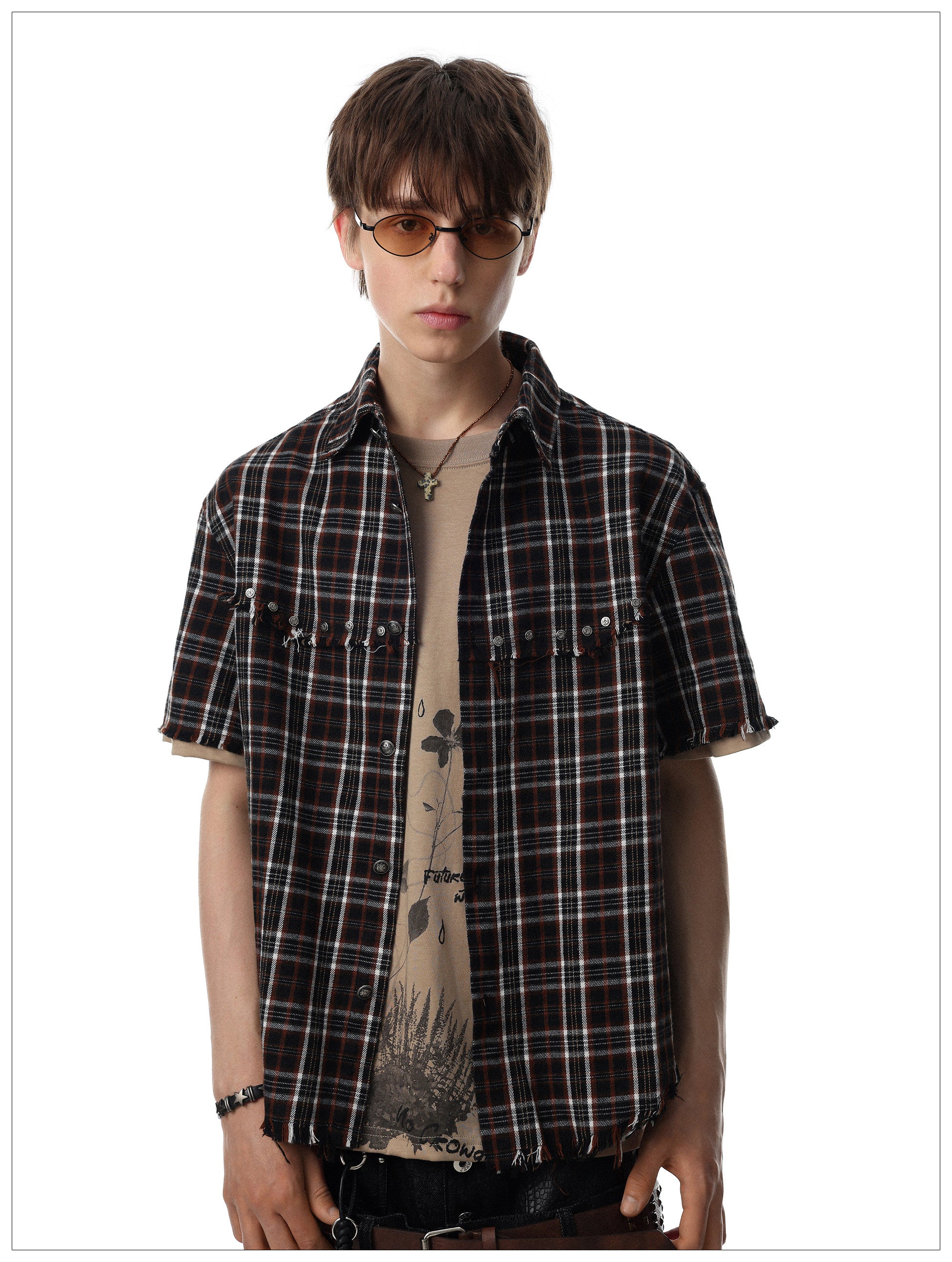 QS779B check shirts