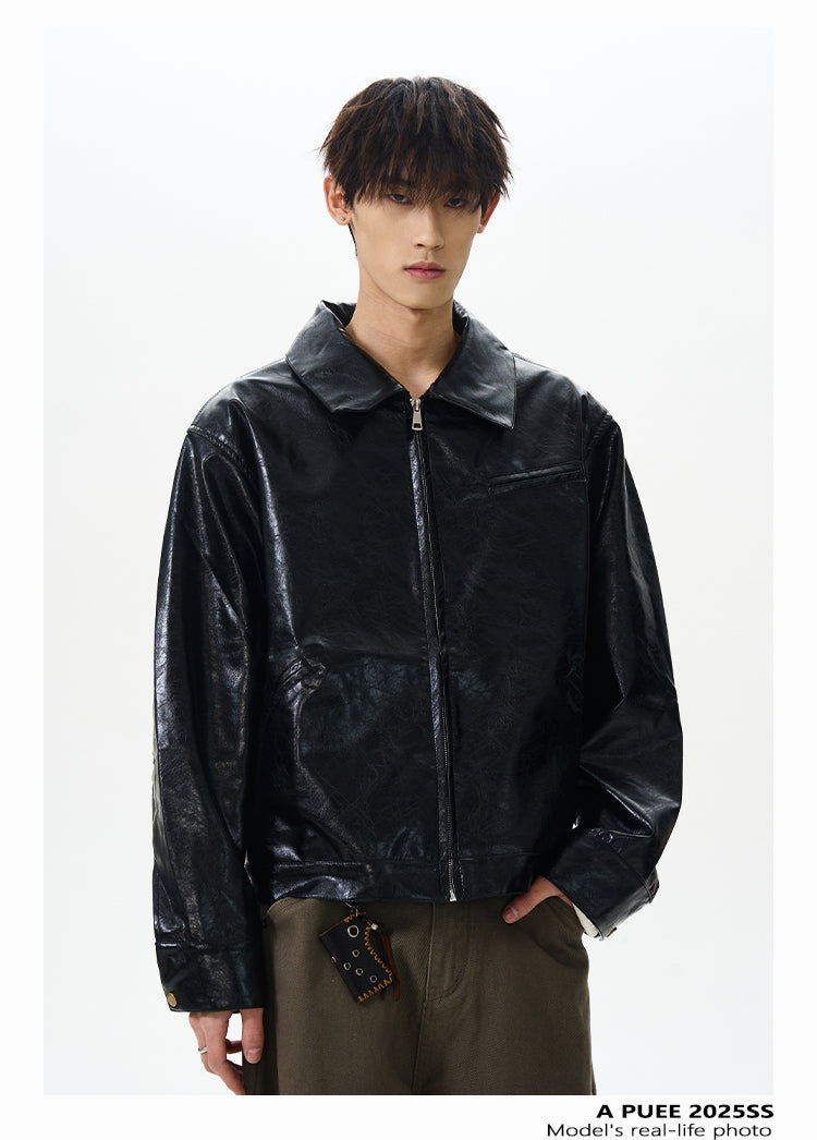 QS362B leather jacket
