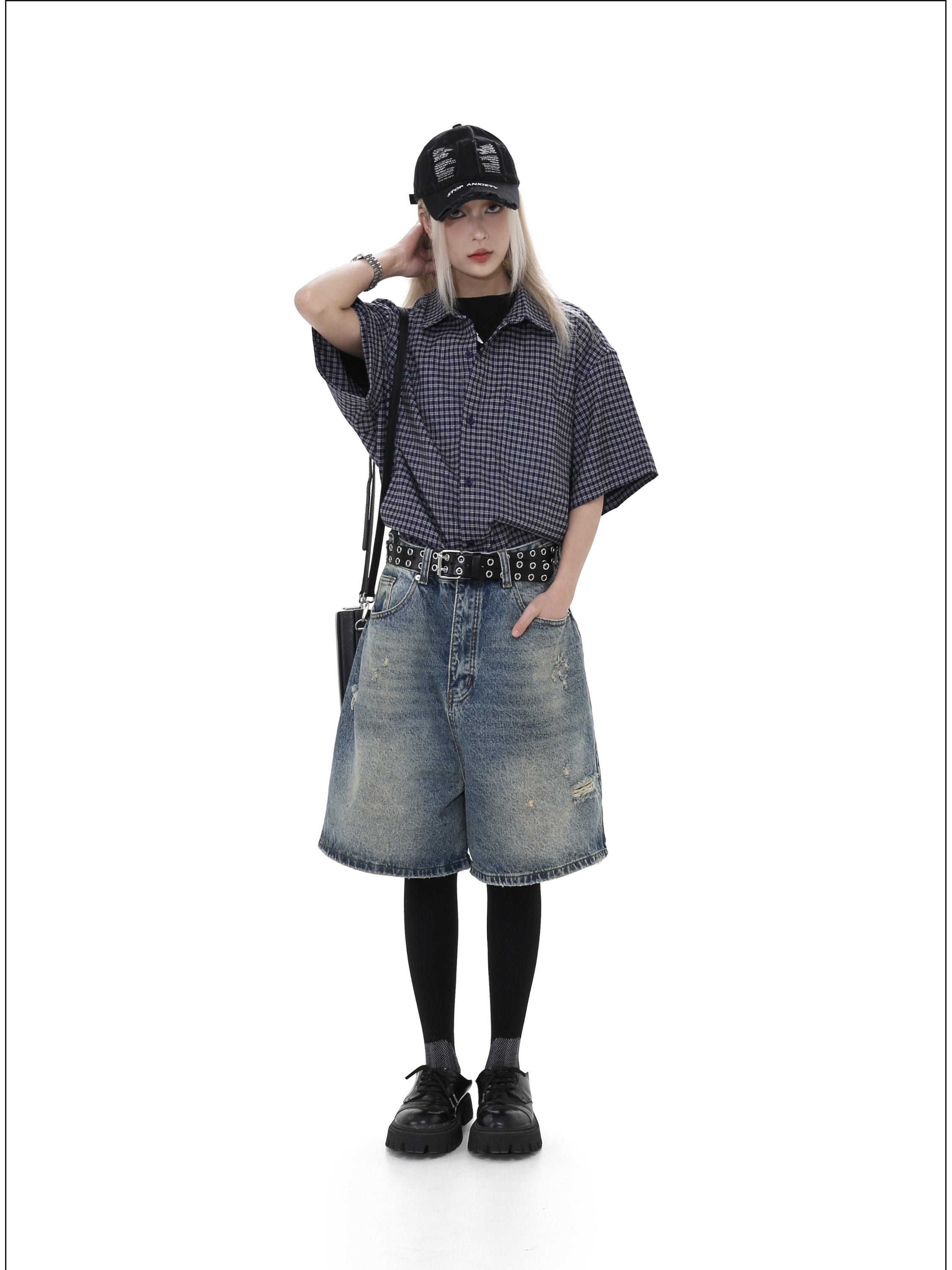 QS448B check shirts