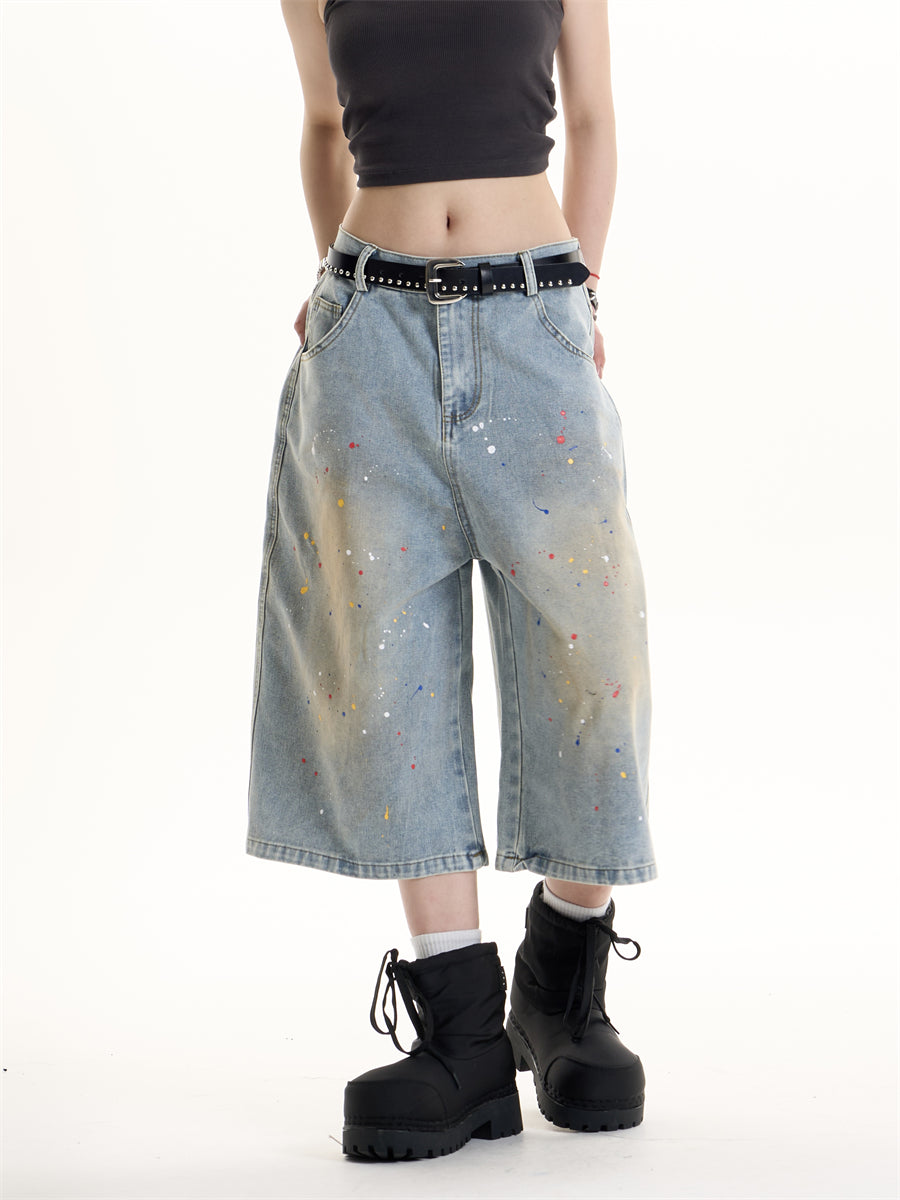 QS554B denim shorts
