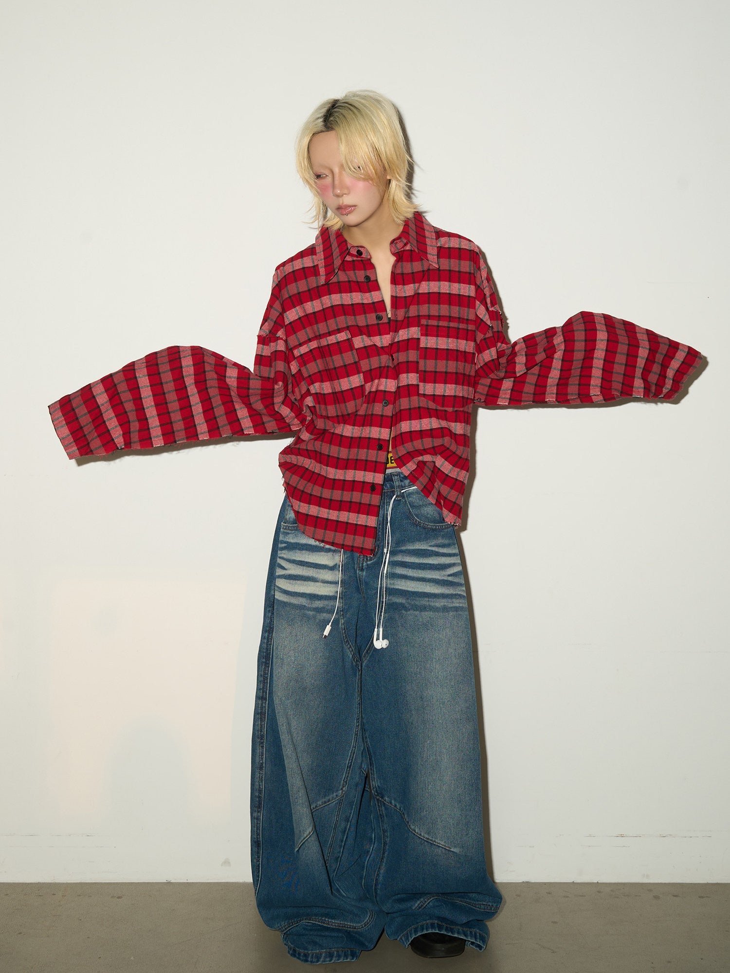 QS744B wash denim