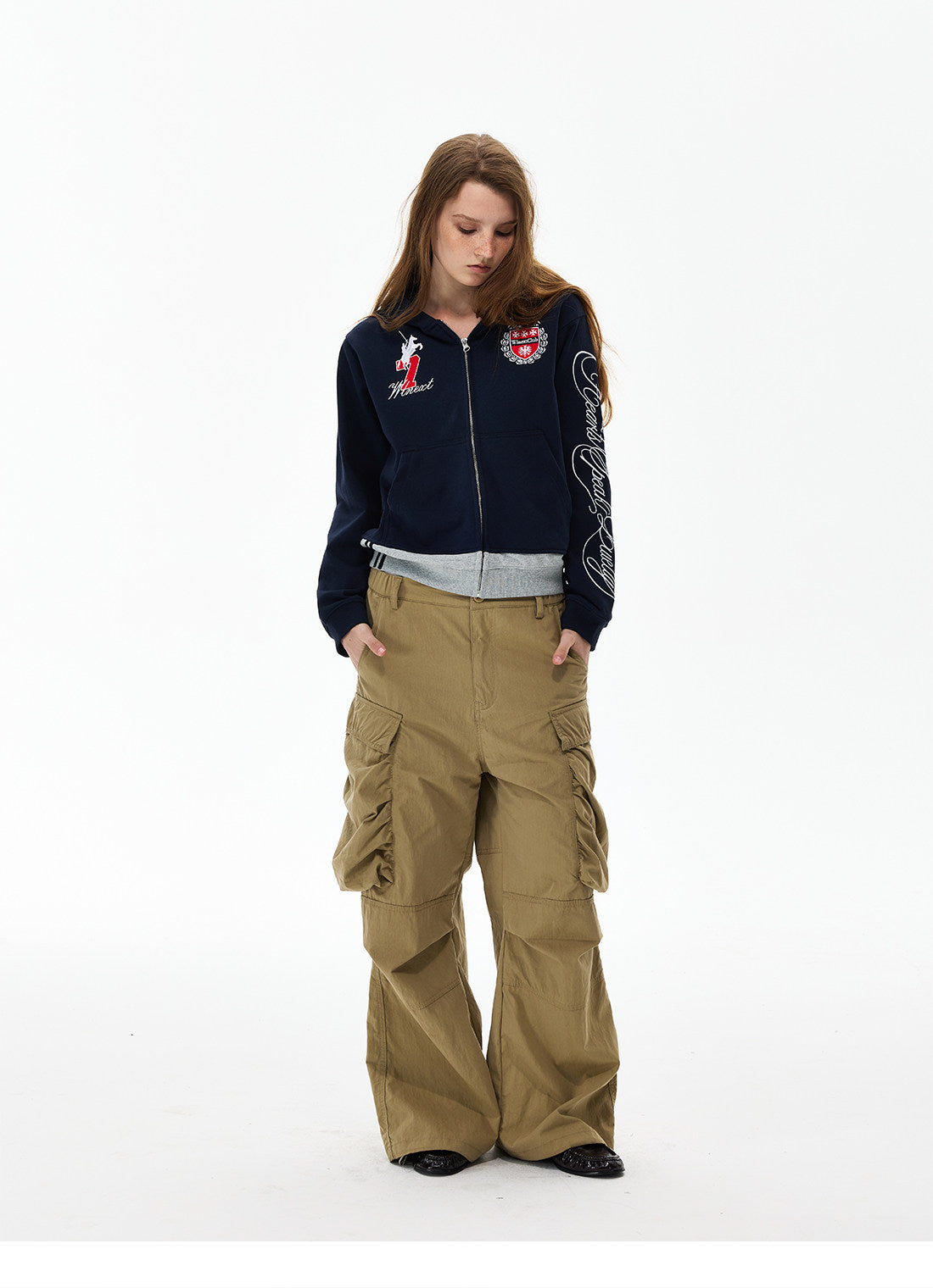 QS895B zip hoodie