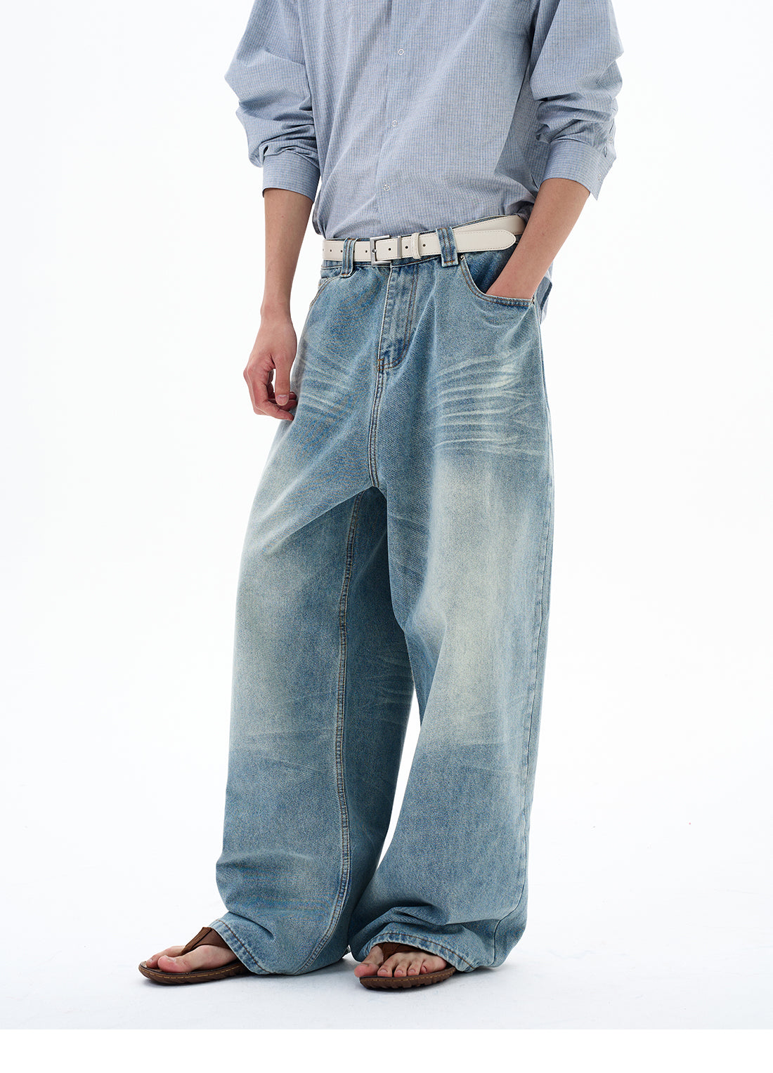 QS642B wash denim