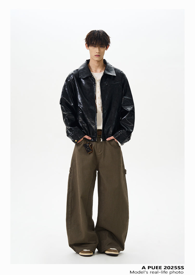 QS362B leather jacket