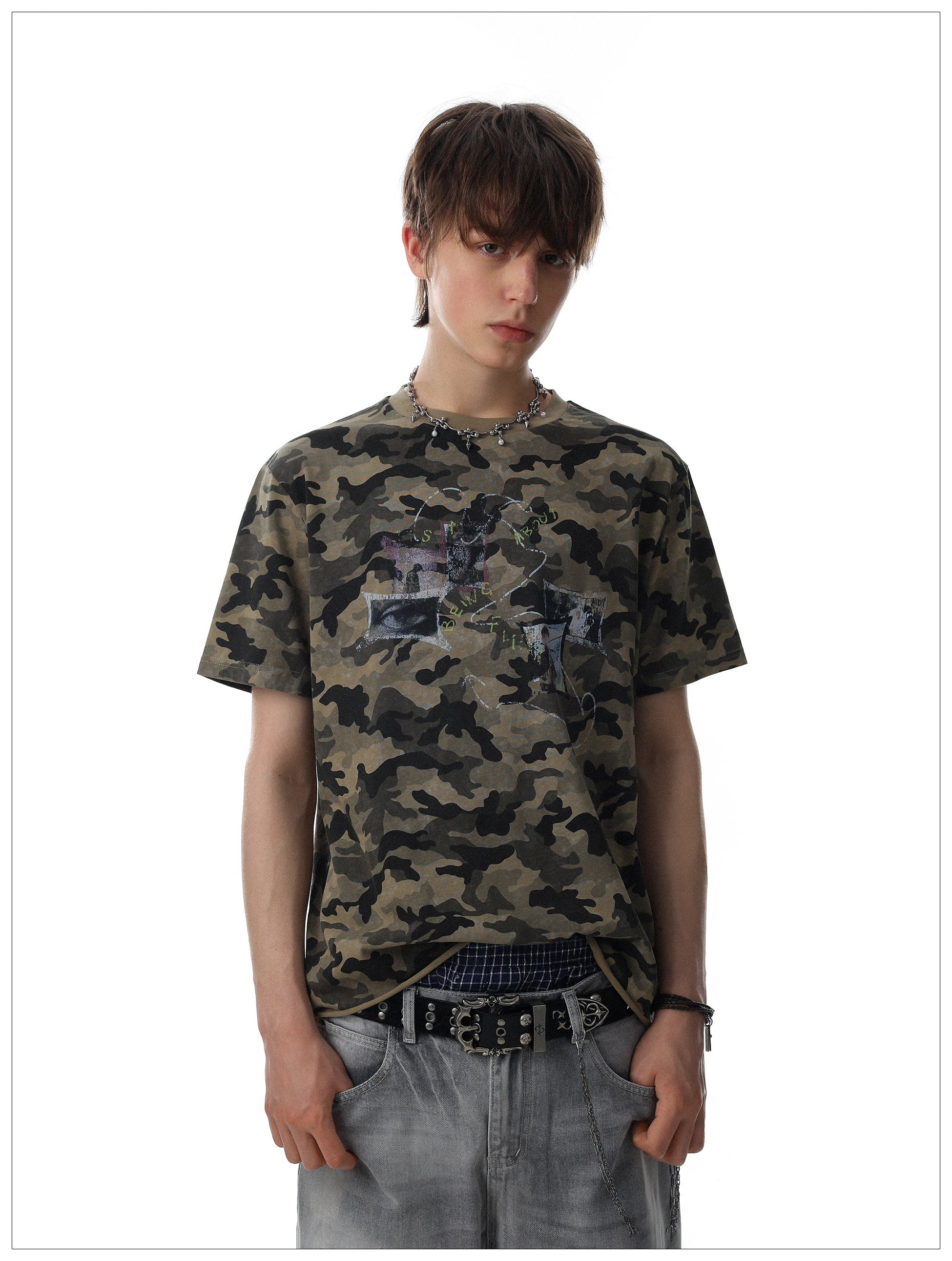 QS781B camouflage tee