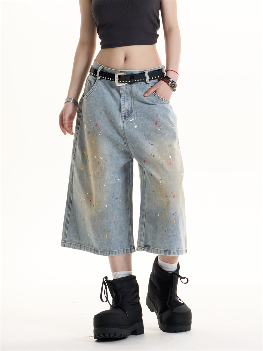 QS554B denim shorts