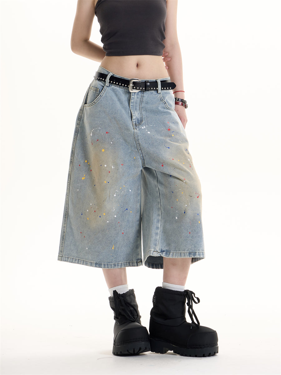 QS554B denim shorts