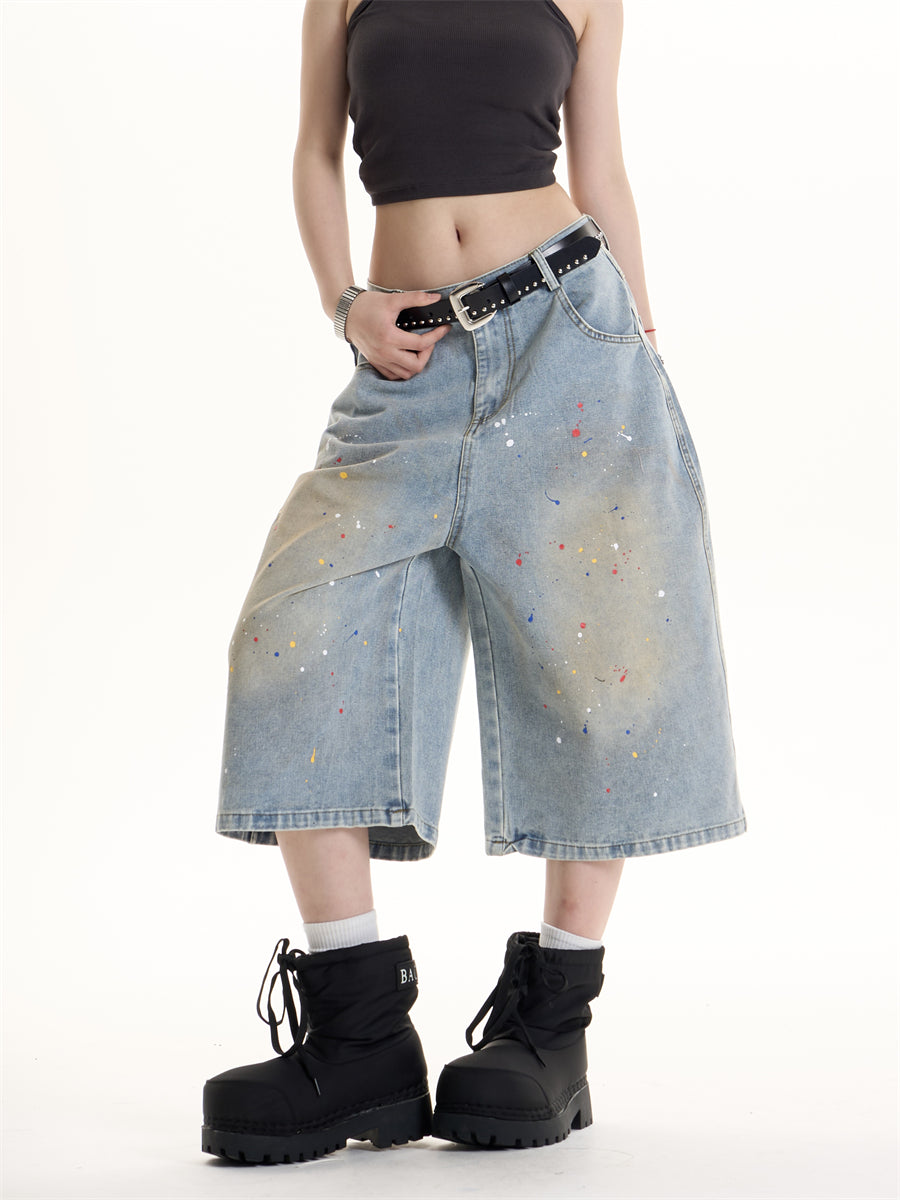 QS554B denim shorts