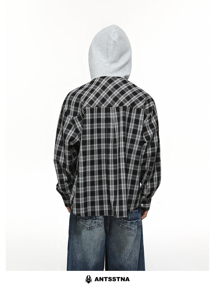 QS311B hoodie check shirts
