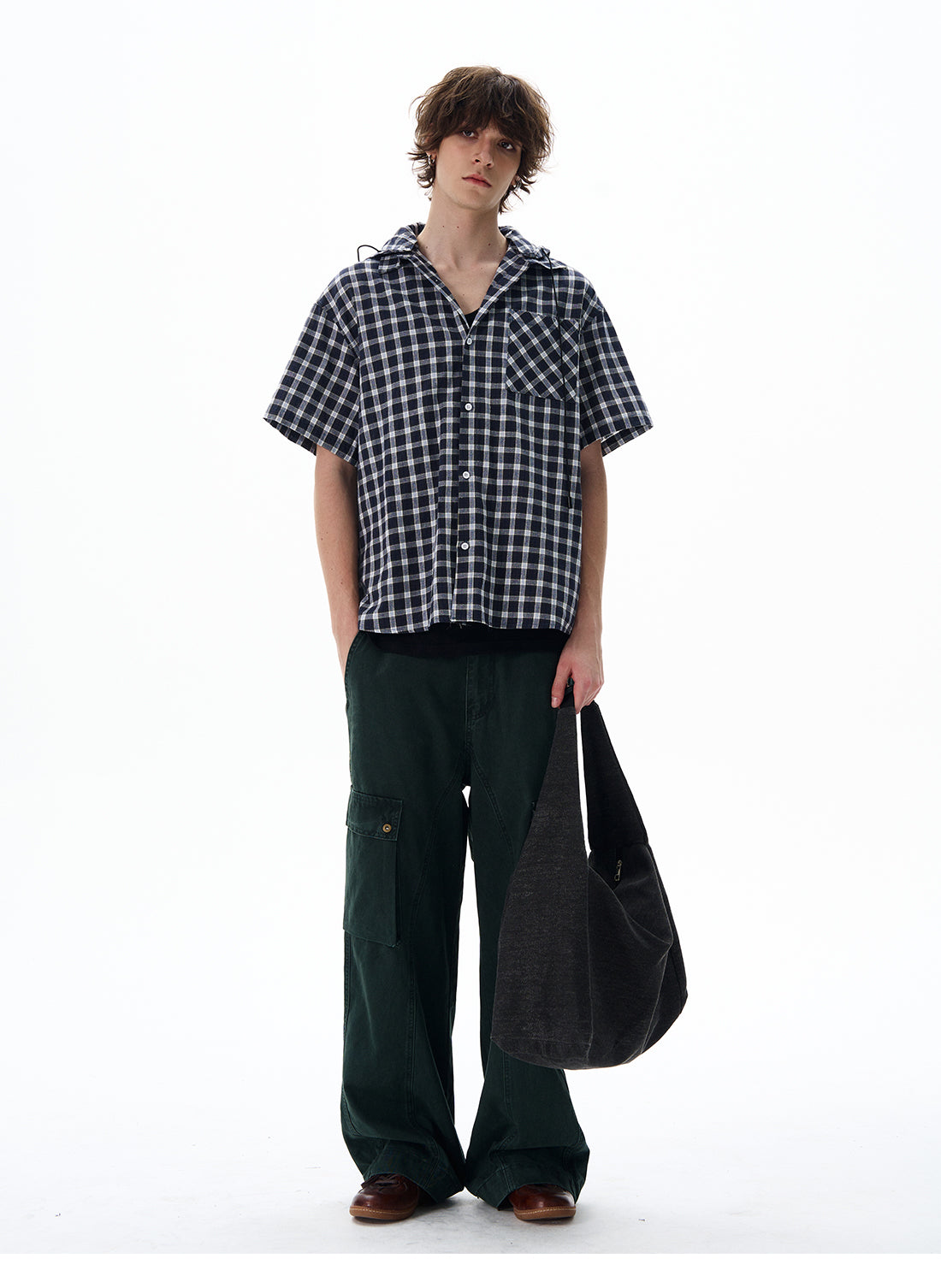 QS418B check shirts