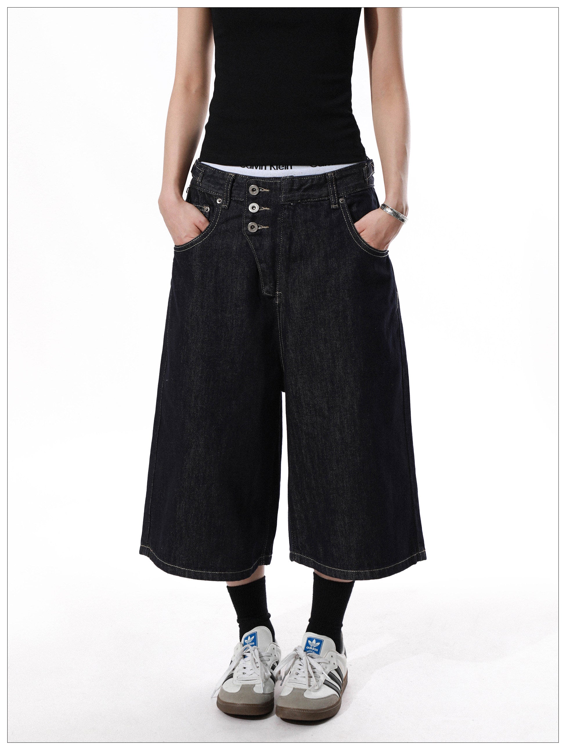 QS814B denim shorts