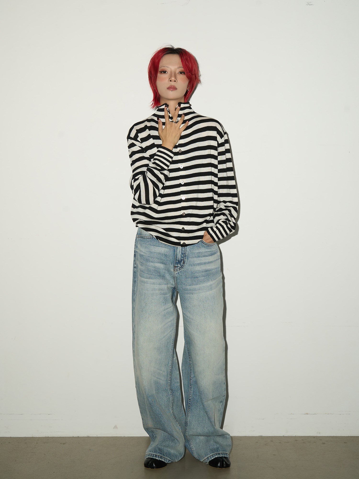QS684B wash denim