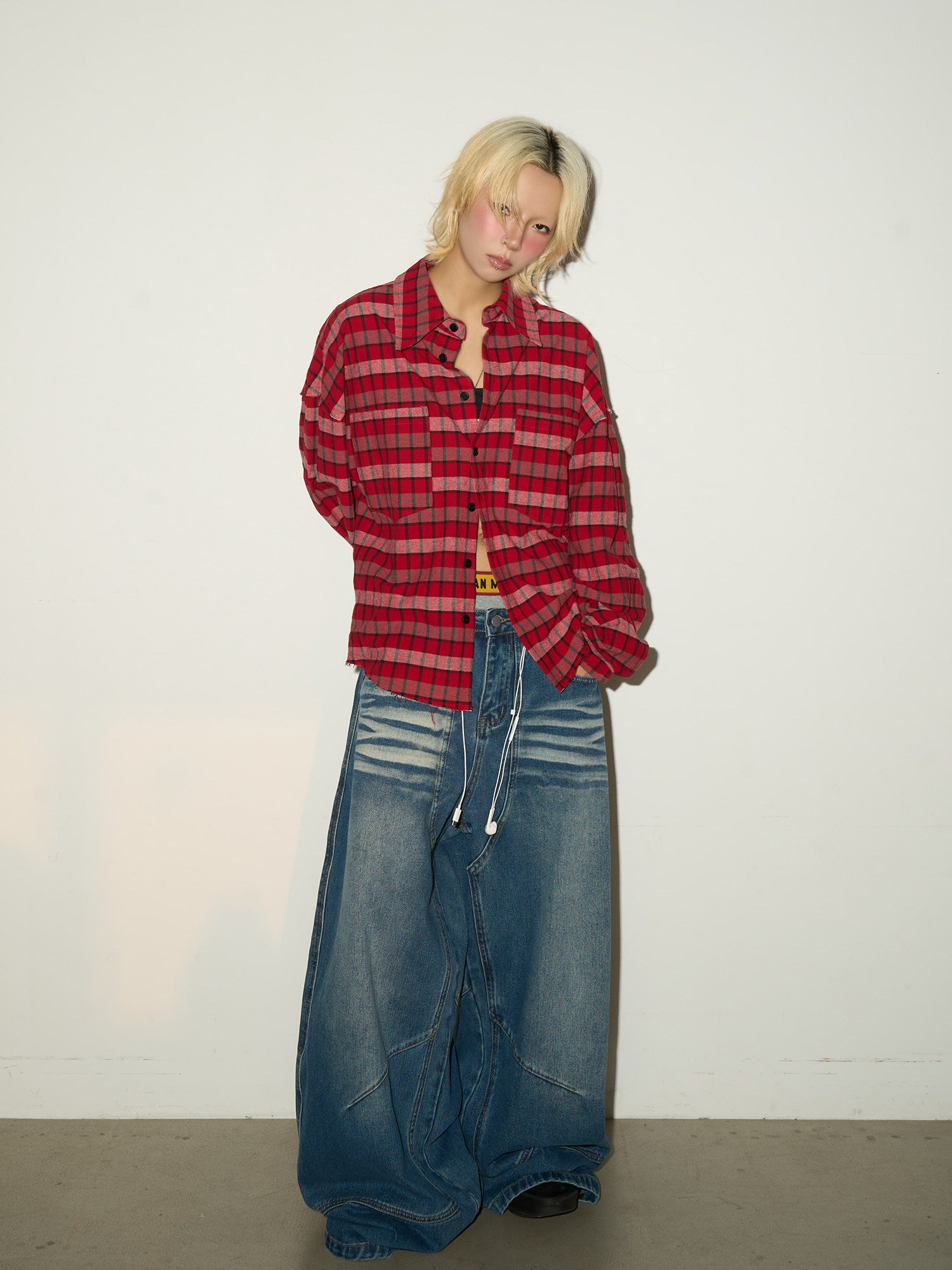QS744B wash denim