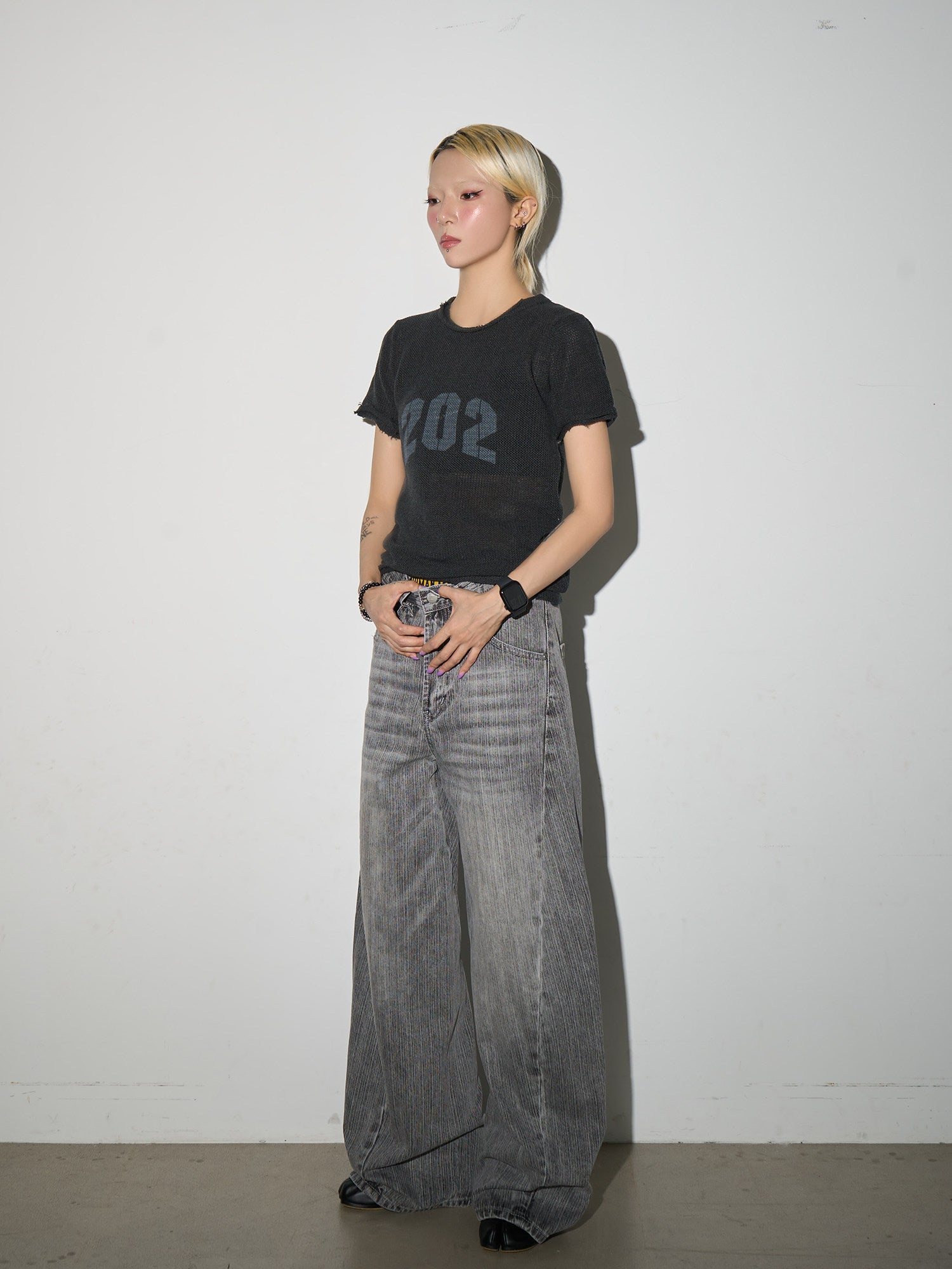 QS859B wash denim