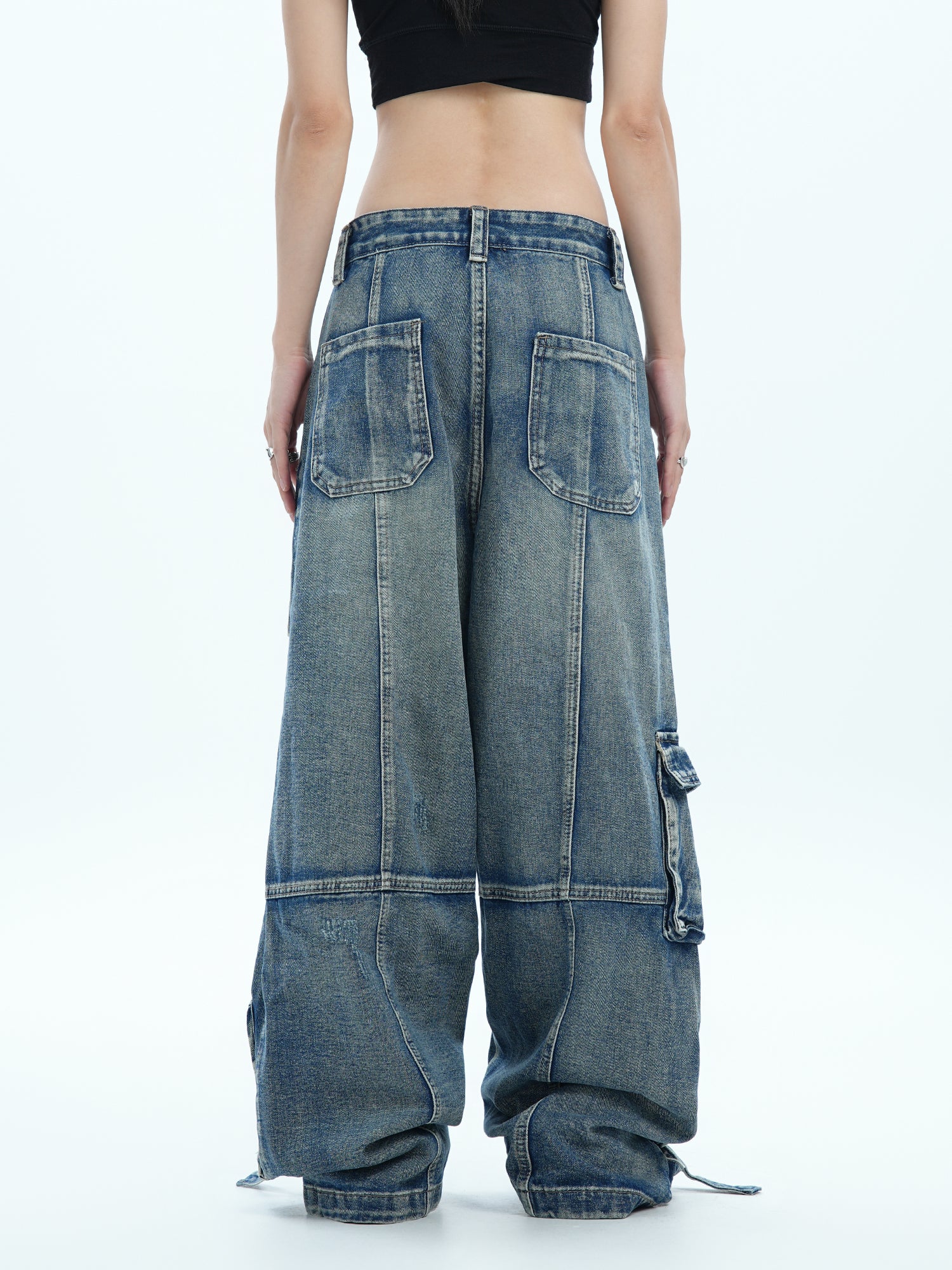 QS035B multi pocket denim