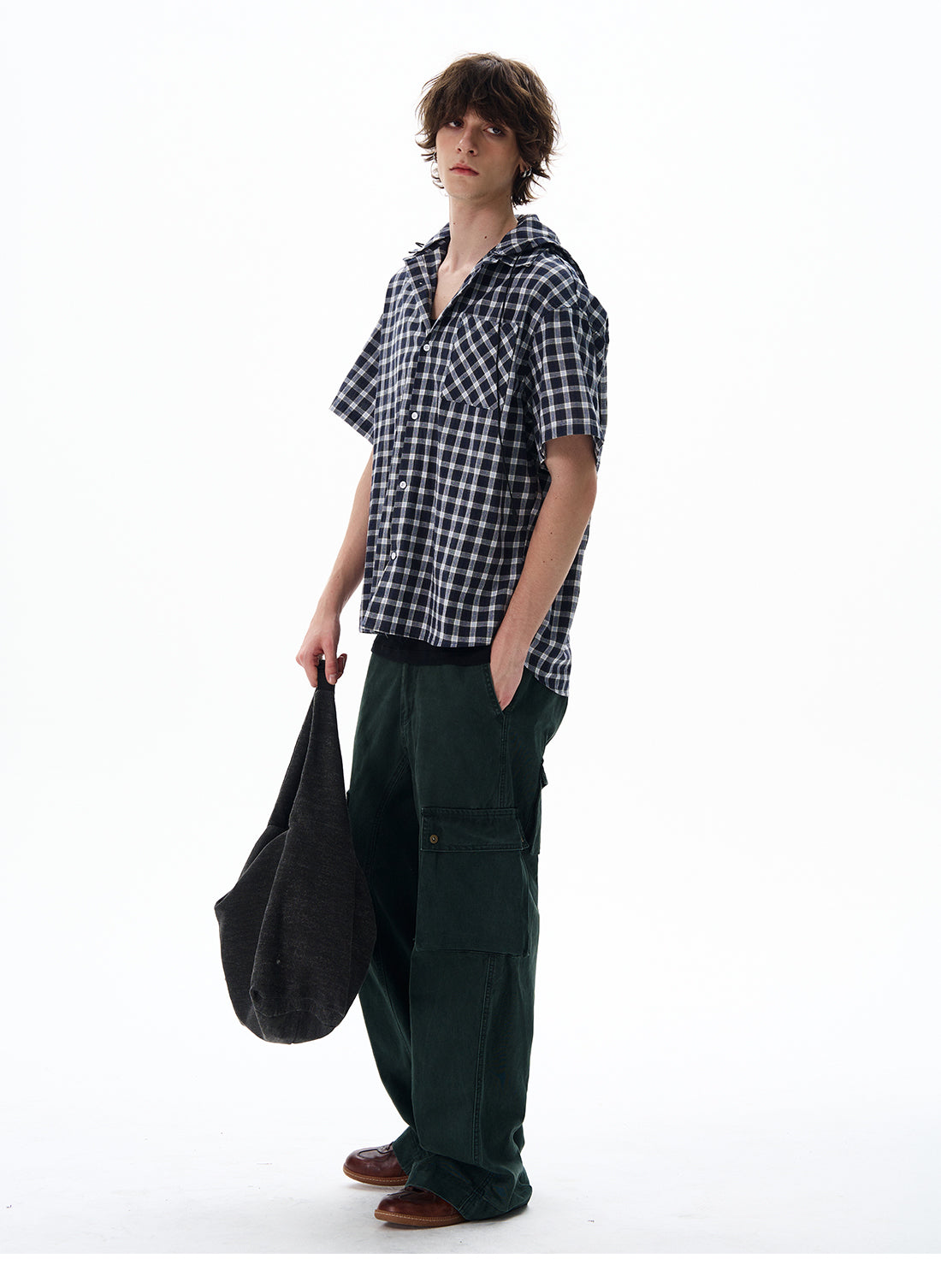 QS418B check shirts