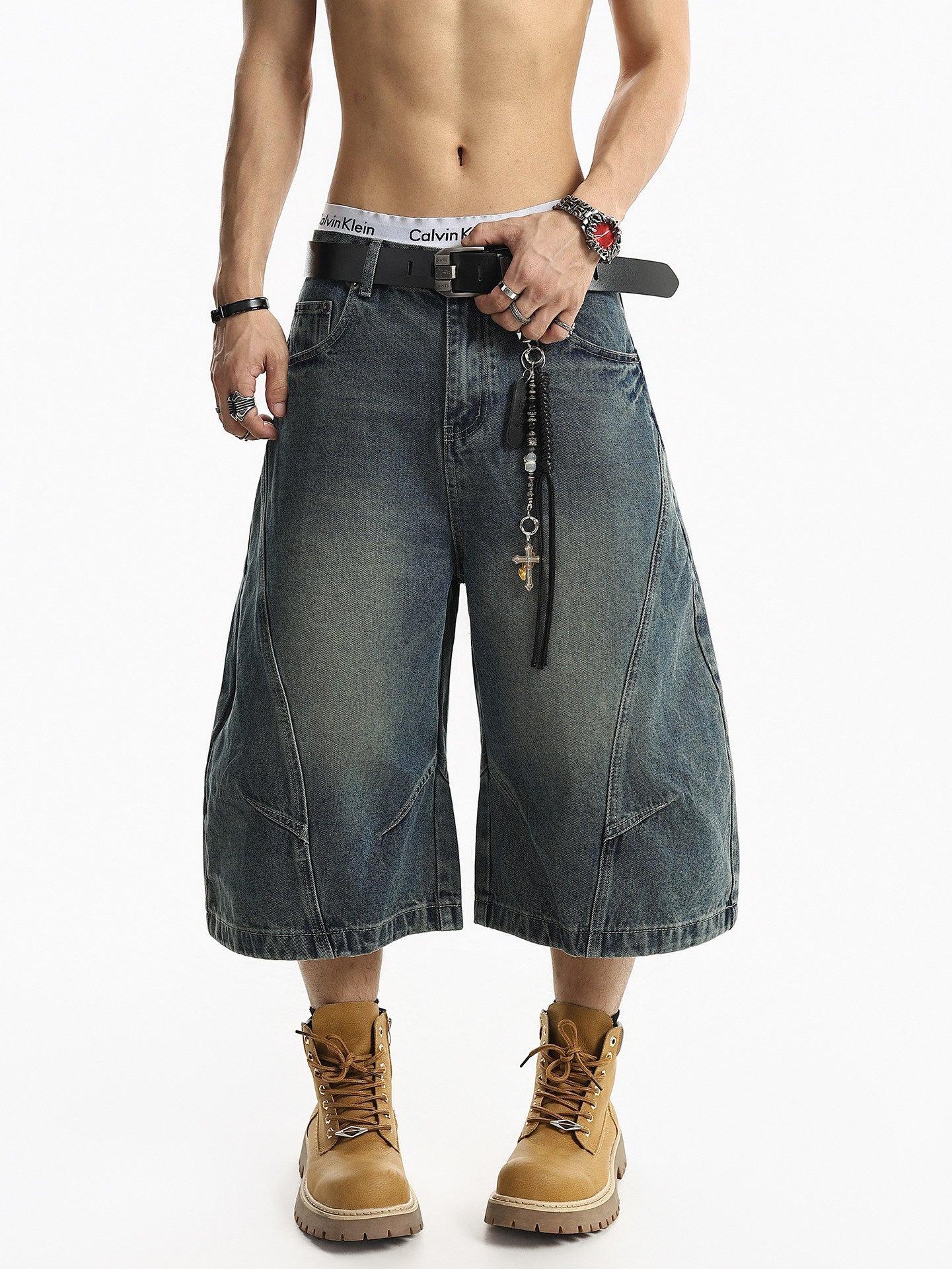 QS792B denim shorts