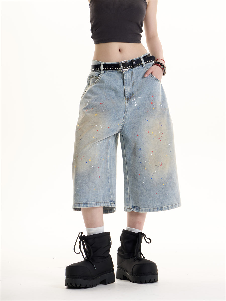 QS554B denim shorts