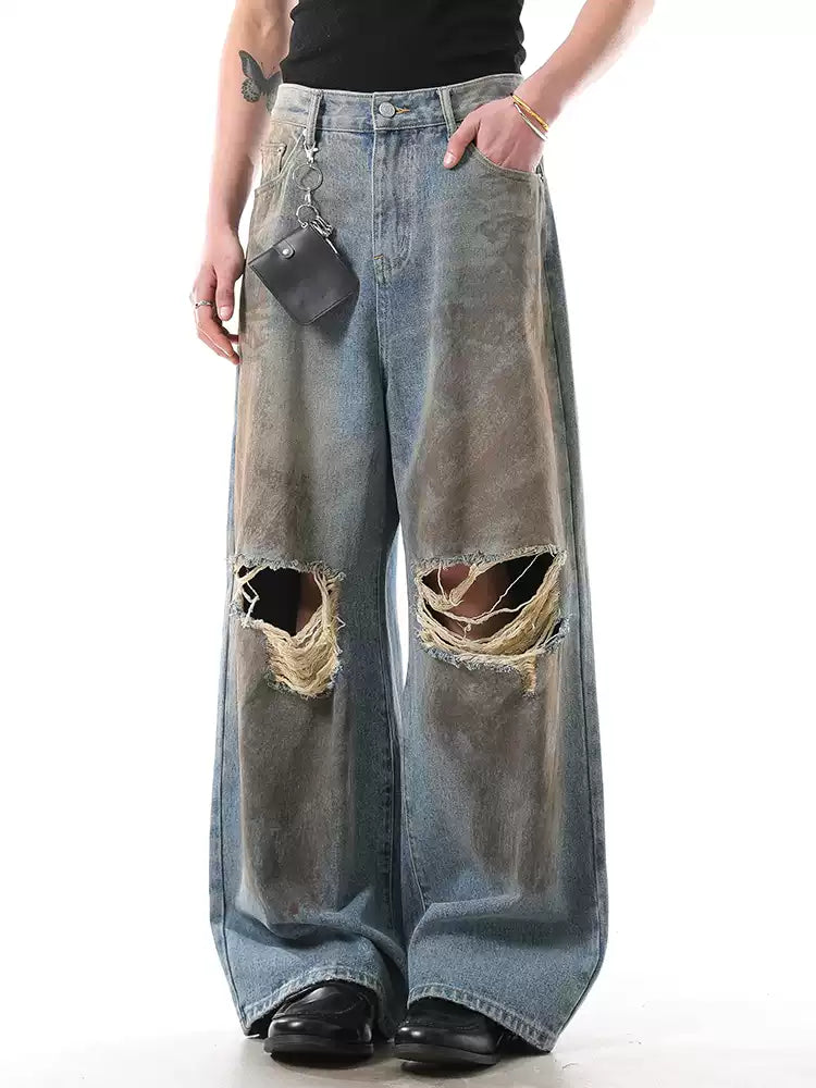 QS403B damage denim