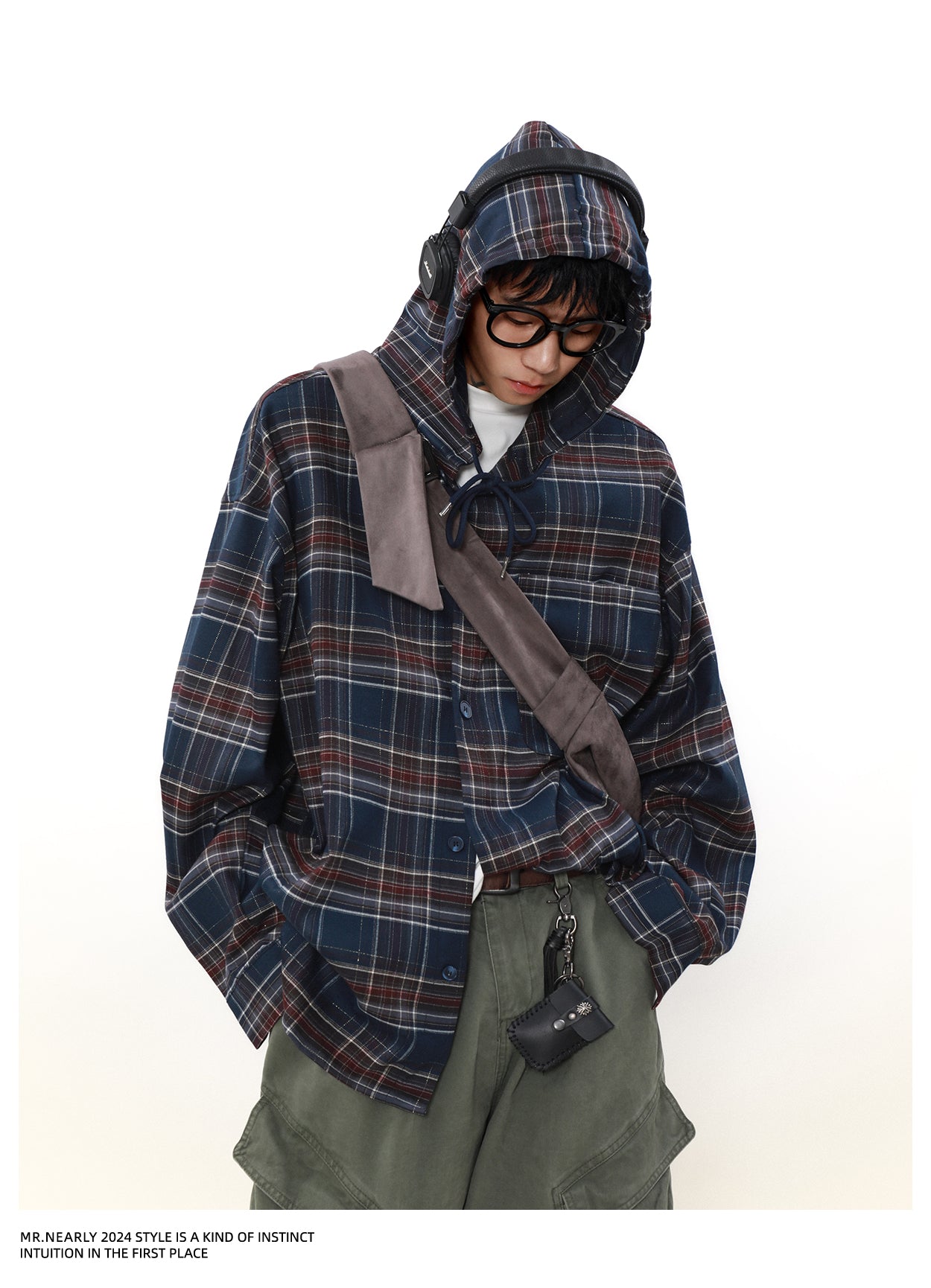 QS802A hoodie check shirts