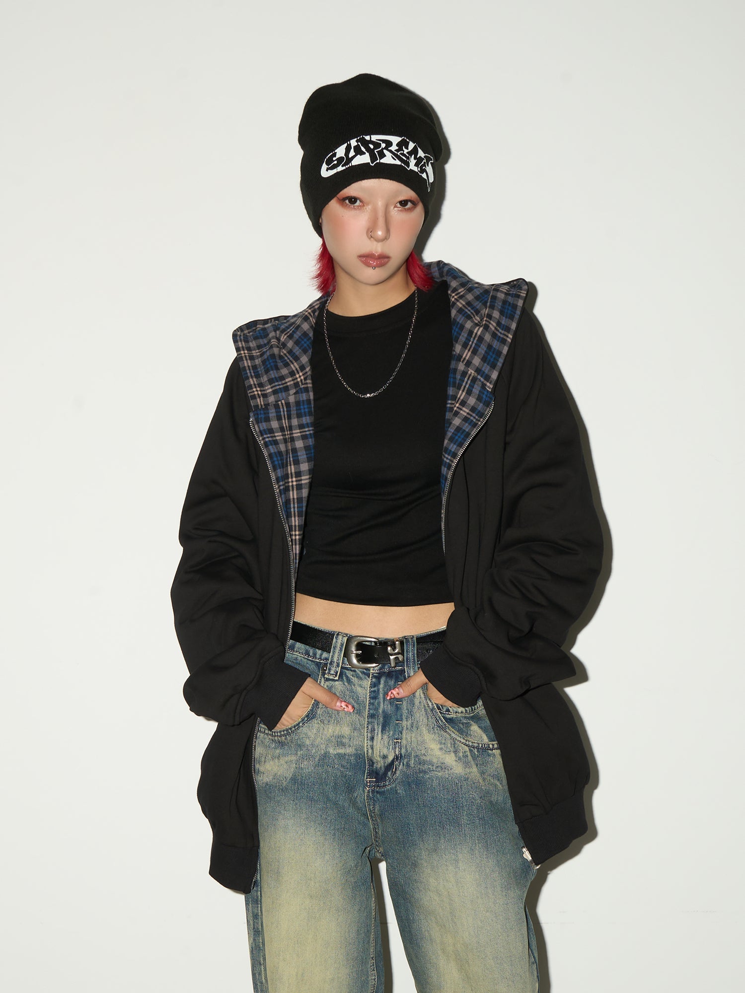 QS648B reversible hoodie