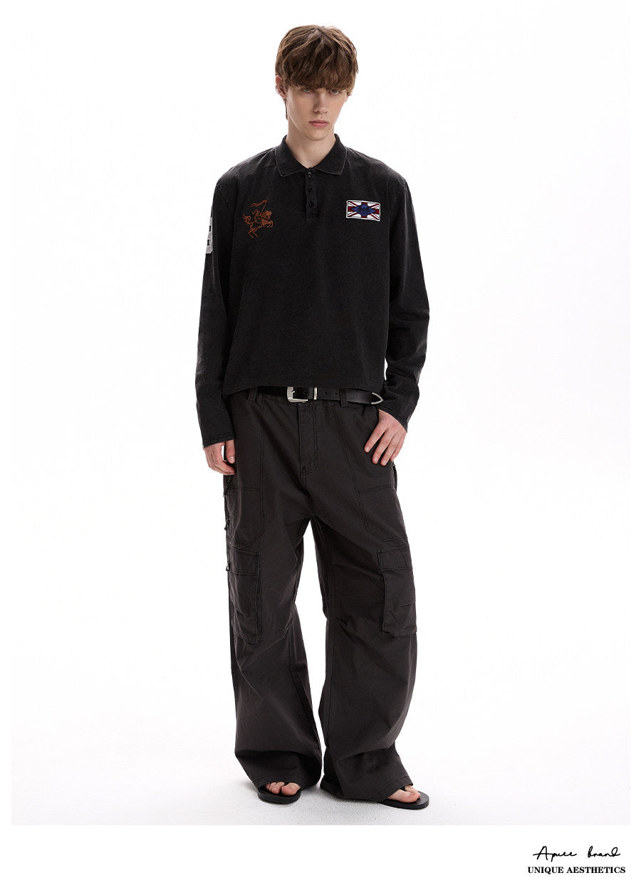 QS896B L/S polo