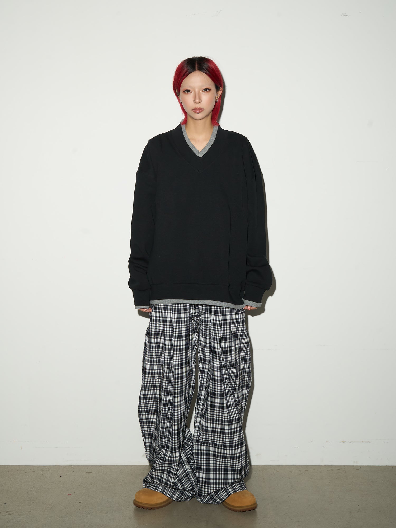 QS626B check pants