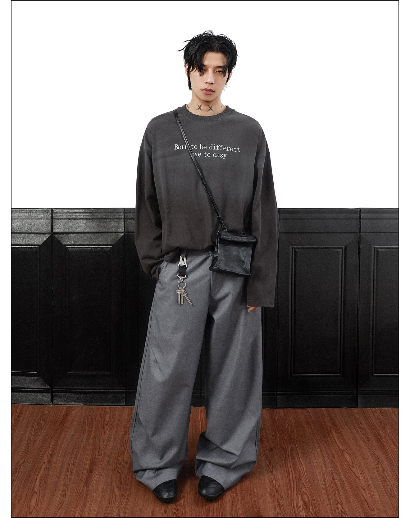 QS305B dirty L/S tee