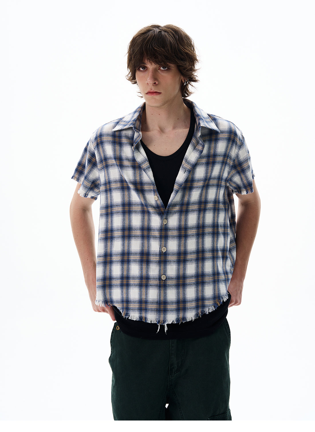 QS410B check shirts