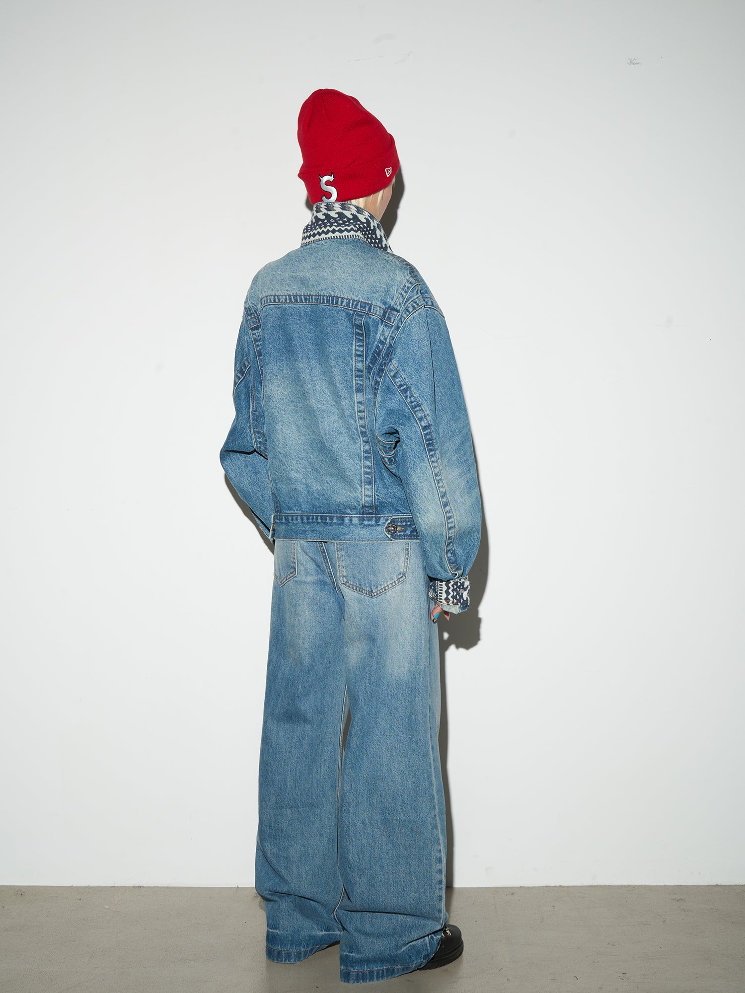 QS282B wash denim