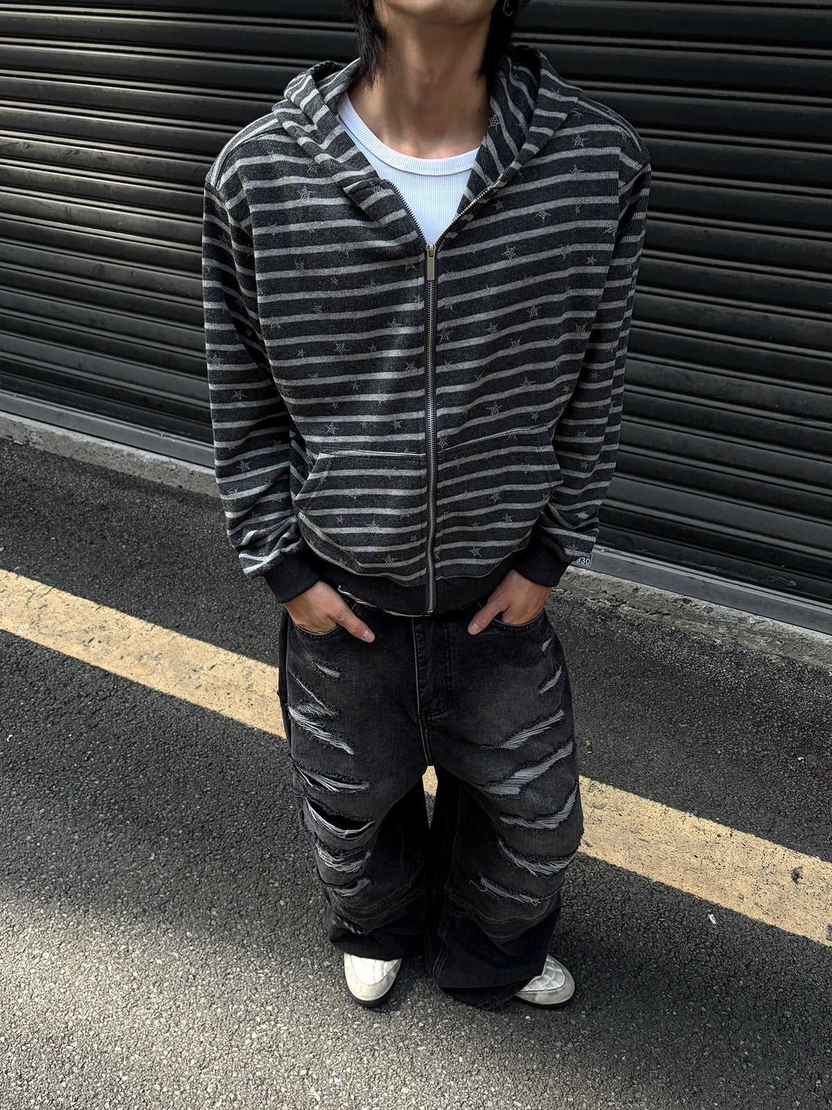 QS932B zip hoodie