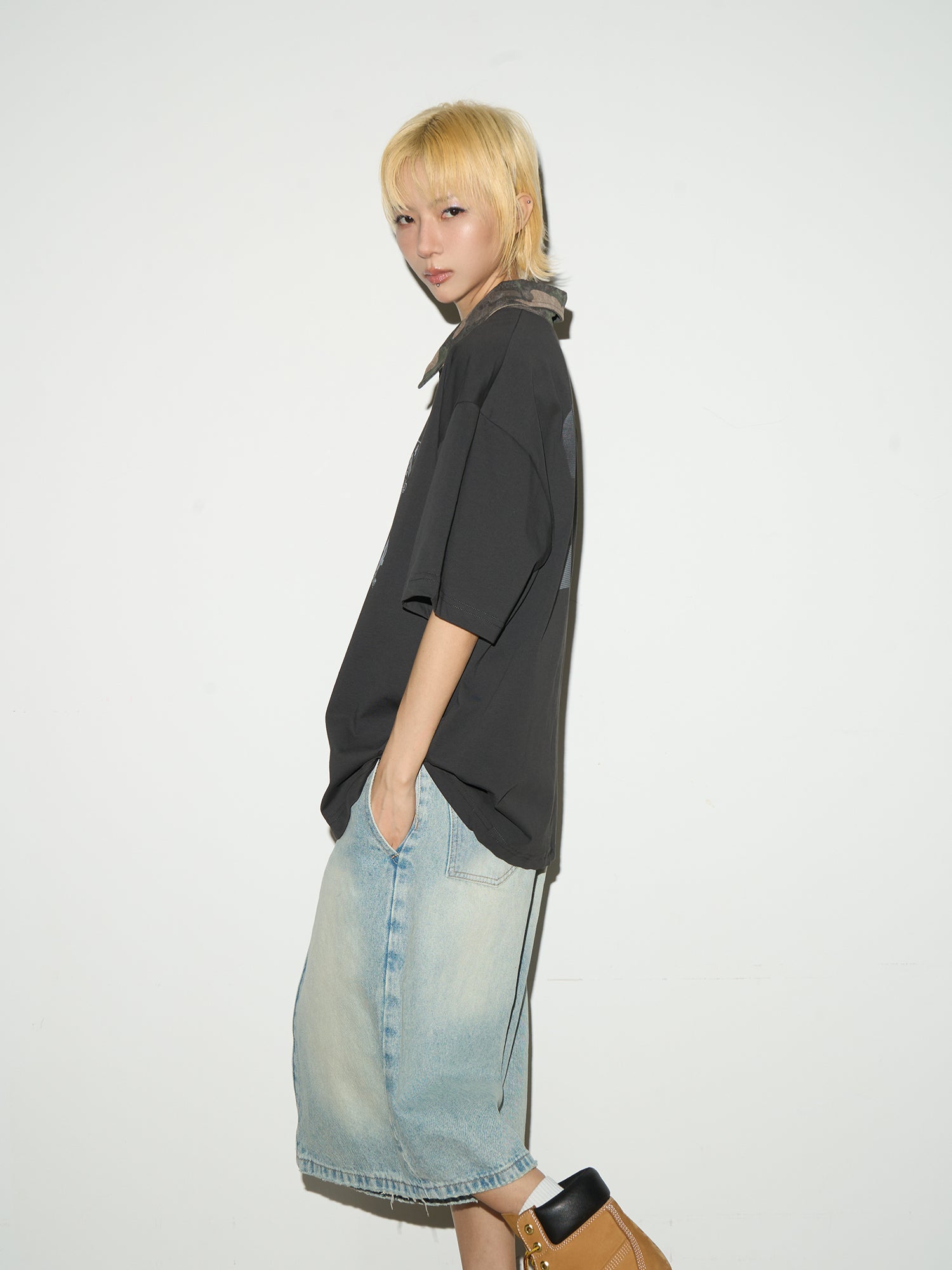QS575B denim shorts