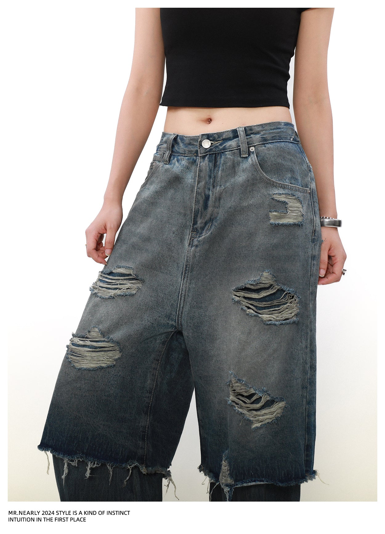 QS917A layered denim