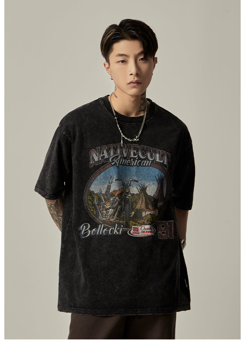 QS620A retro wash tee