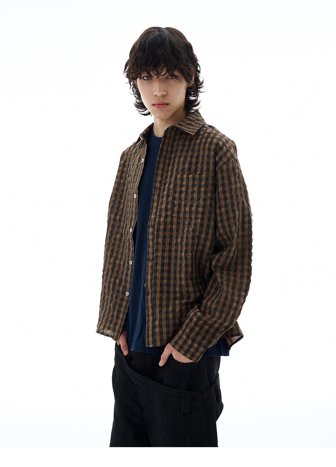 QS609B check shirts