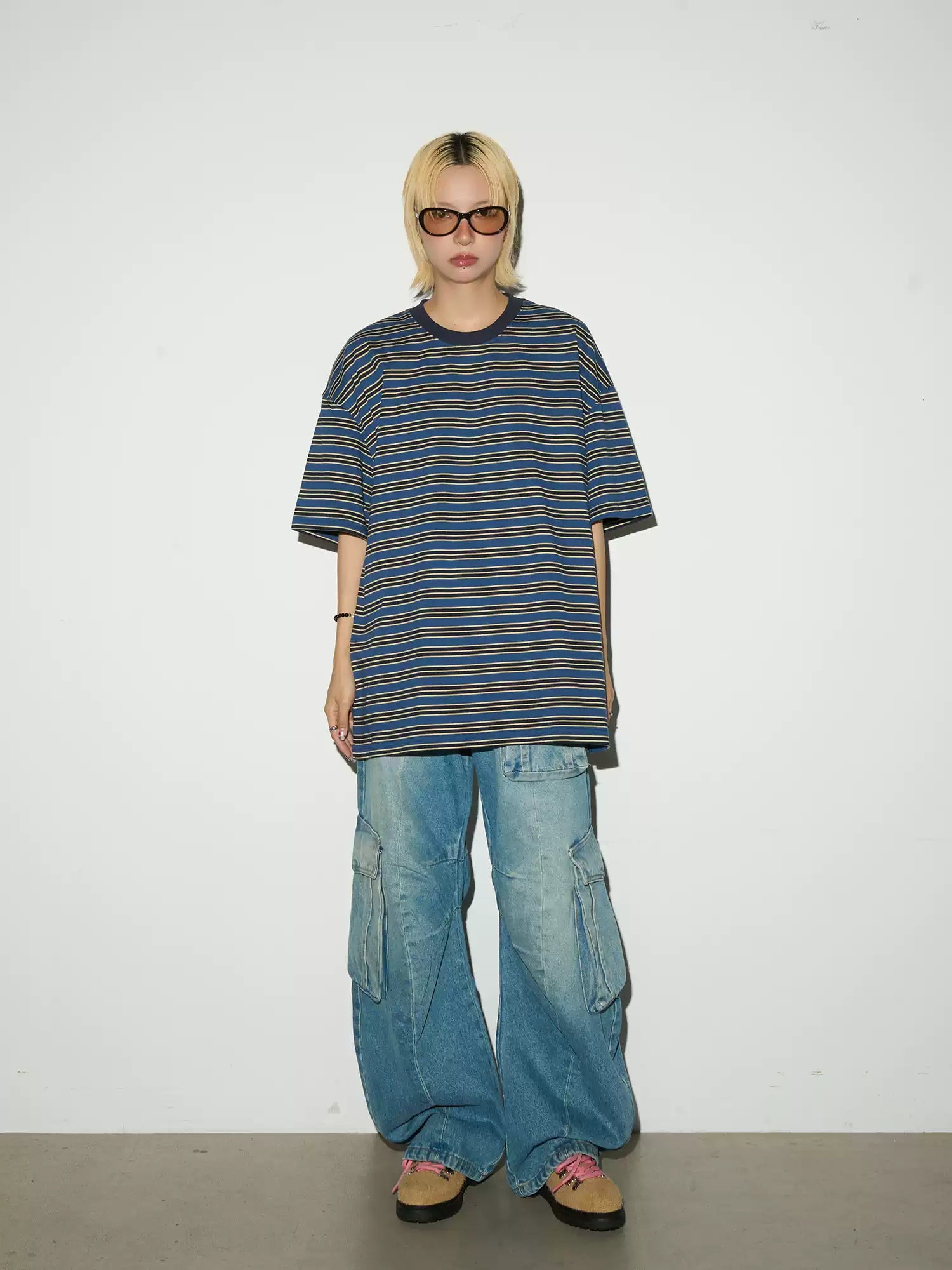 QS581B multi pocket denim