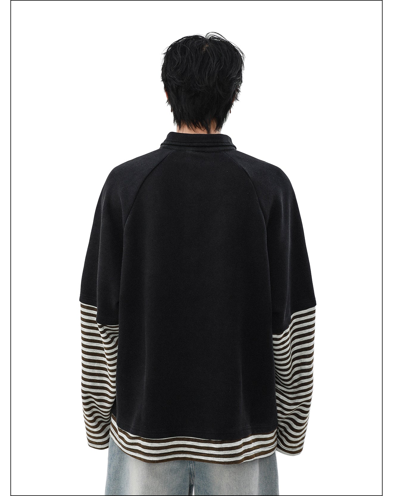 QS348B L/S polo top