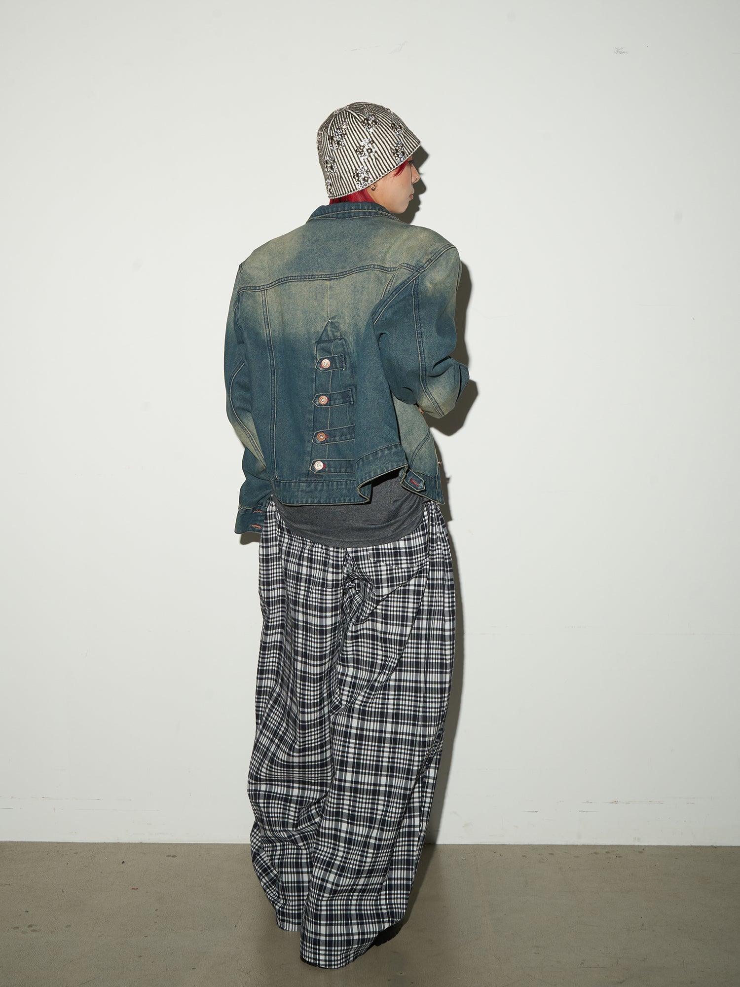 QS626B check pants