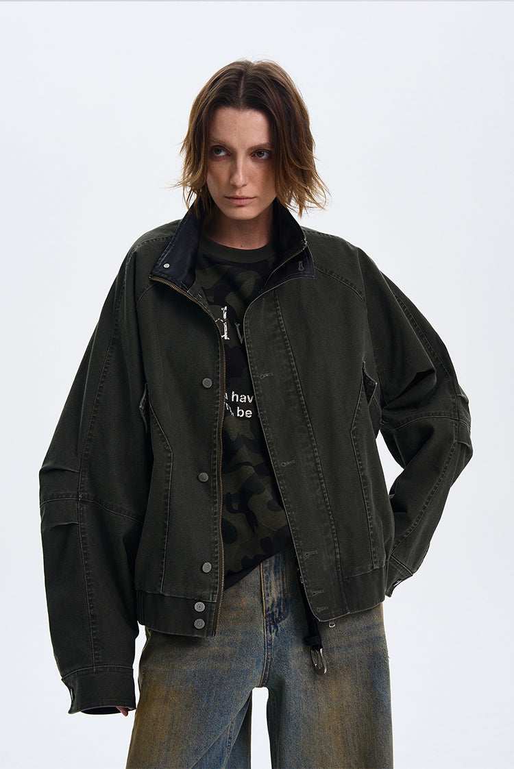 QS374B stand collar jacket